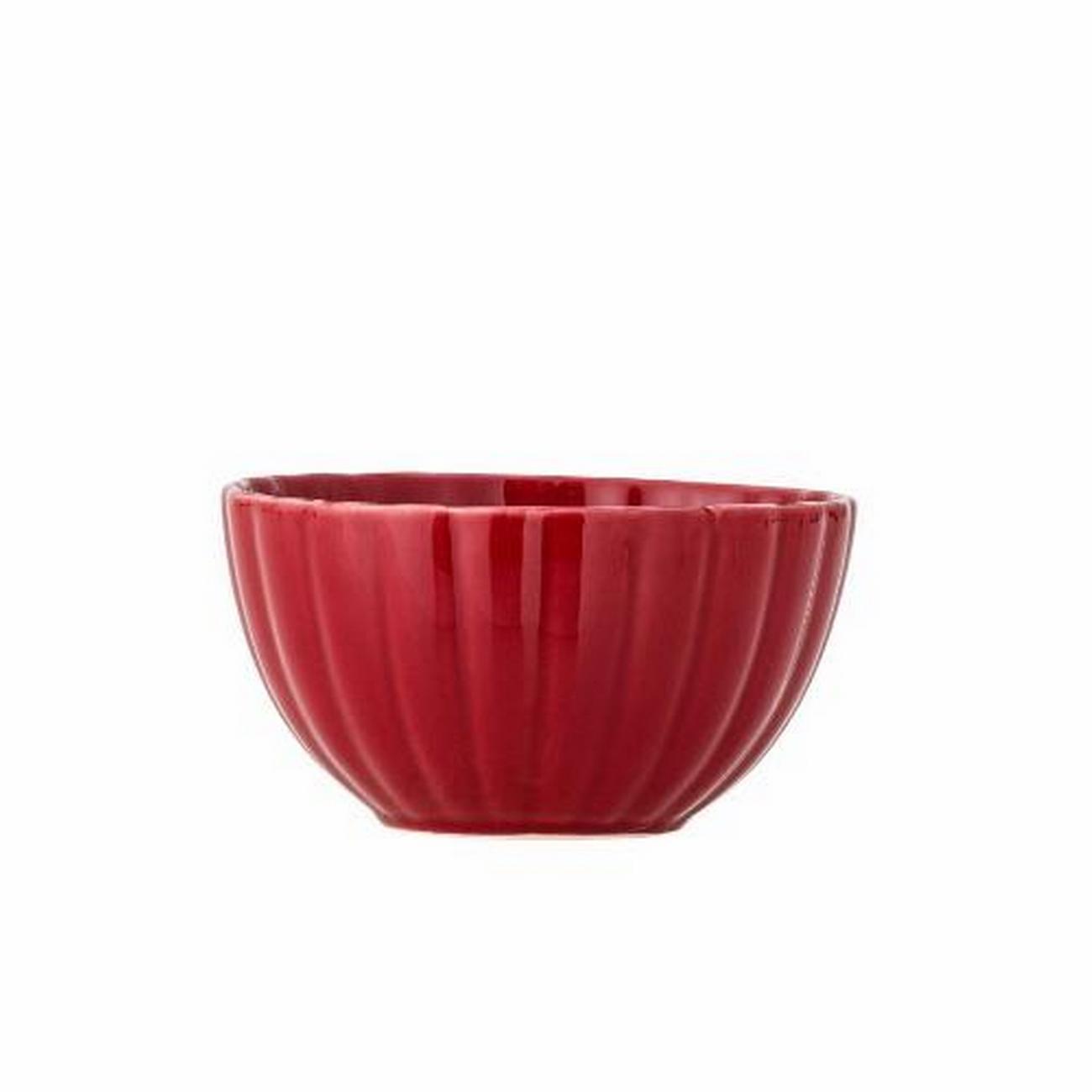 bloomingville-latina-red-bowl-stoneware-12cm - Bloomingville Latina Red Bowl Stoneware 12cm