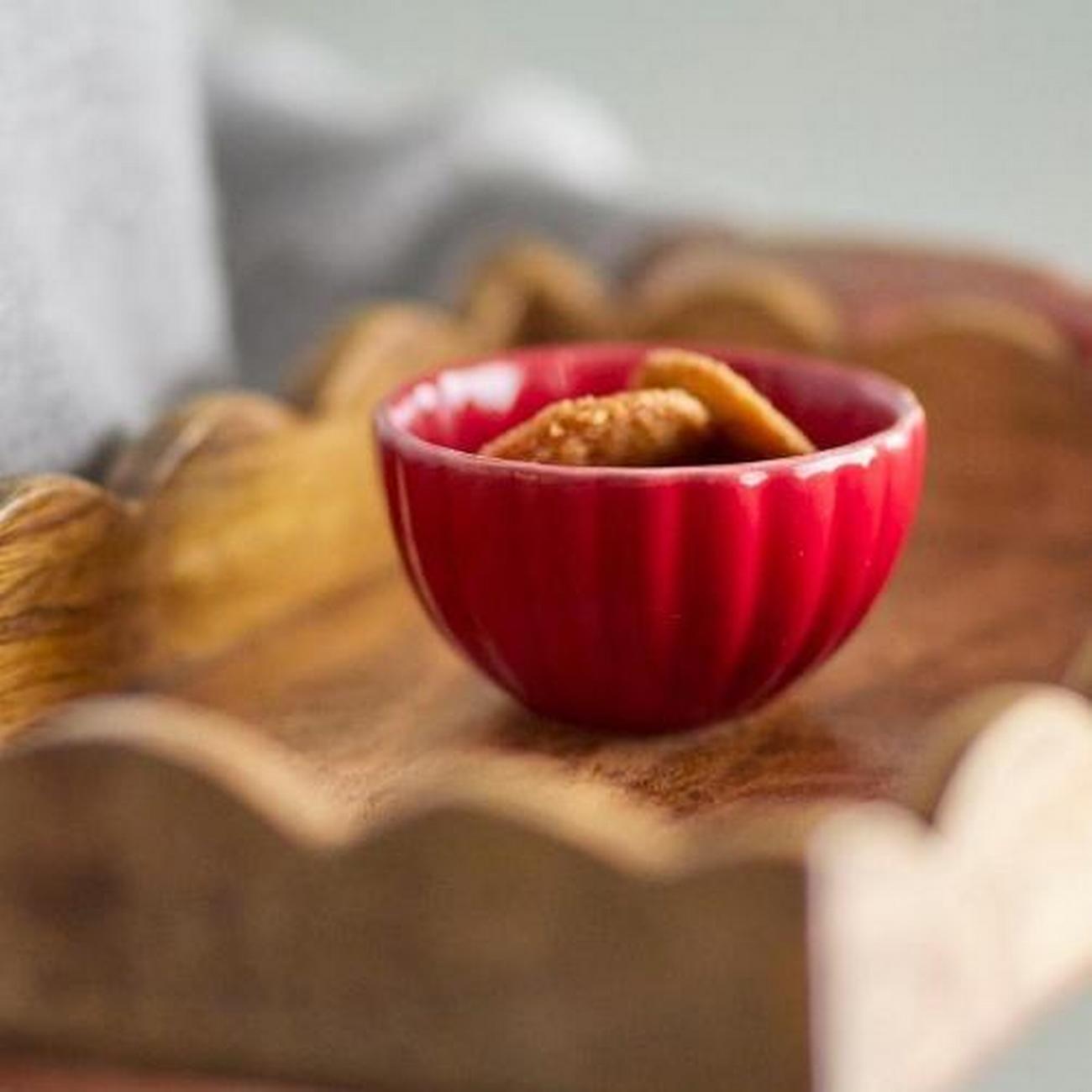 bloomingville-latina-red-bowl-stoneware-9cm - Bloomingville Latina Red Bowl Stoneware 9cm