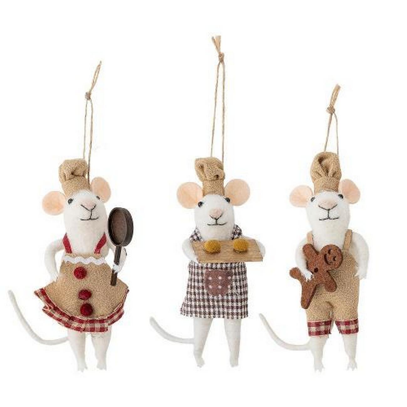 bloomingville-peo-ornamemt-brown-wool - Bloomingville Peo Ornament Brown Wool
