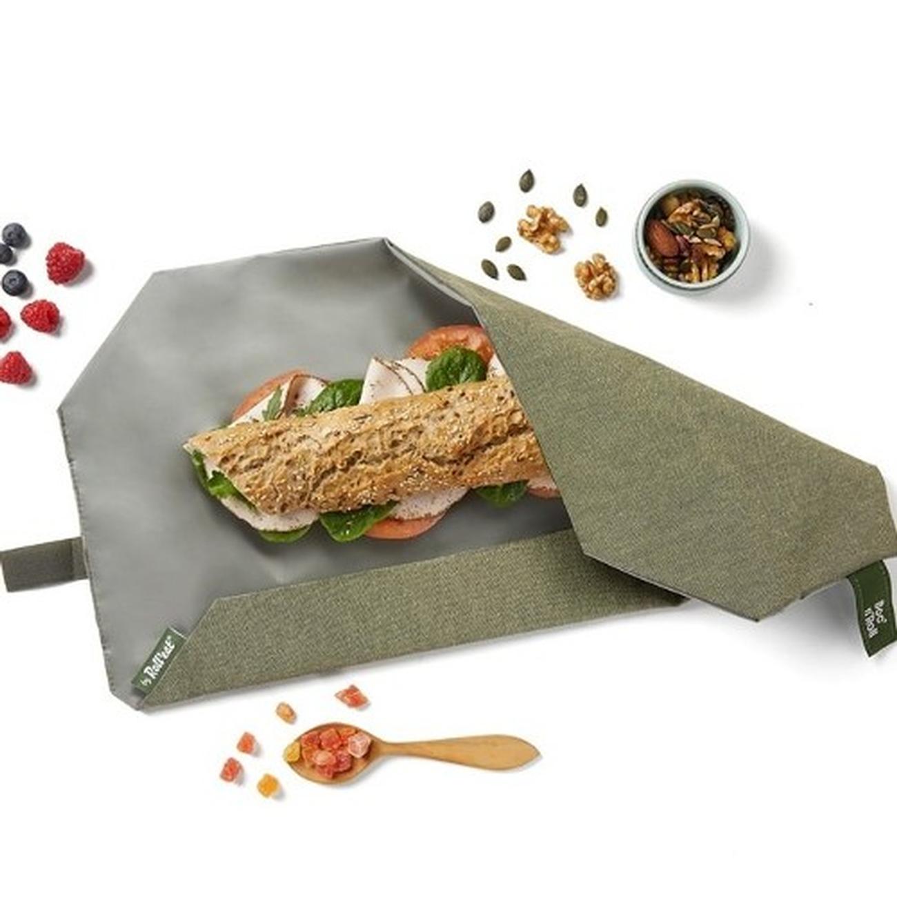 boc-n-roll-reusable-food-wrap-khaki - Roll'eat Boc-n-Roll Khaki