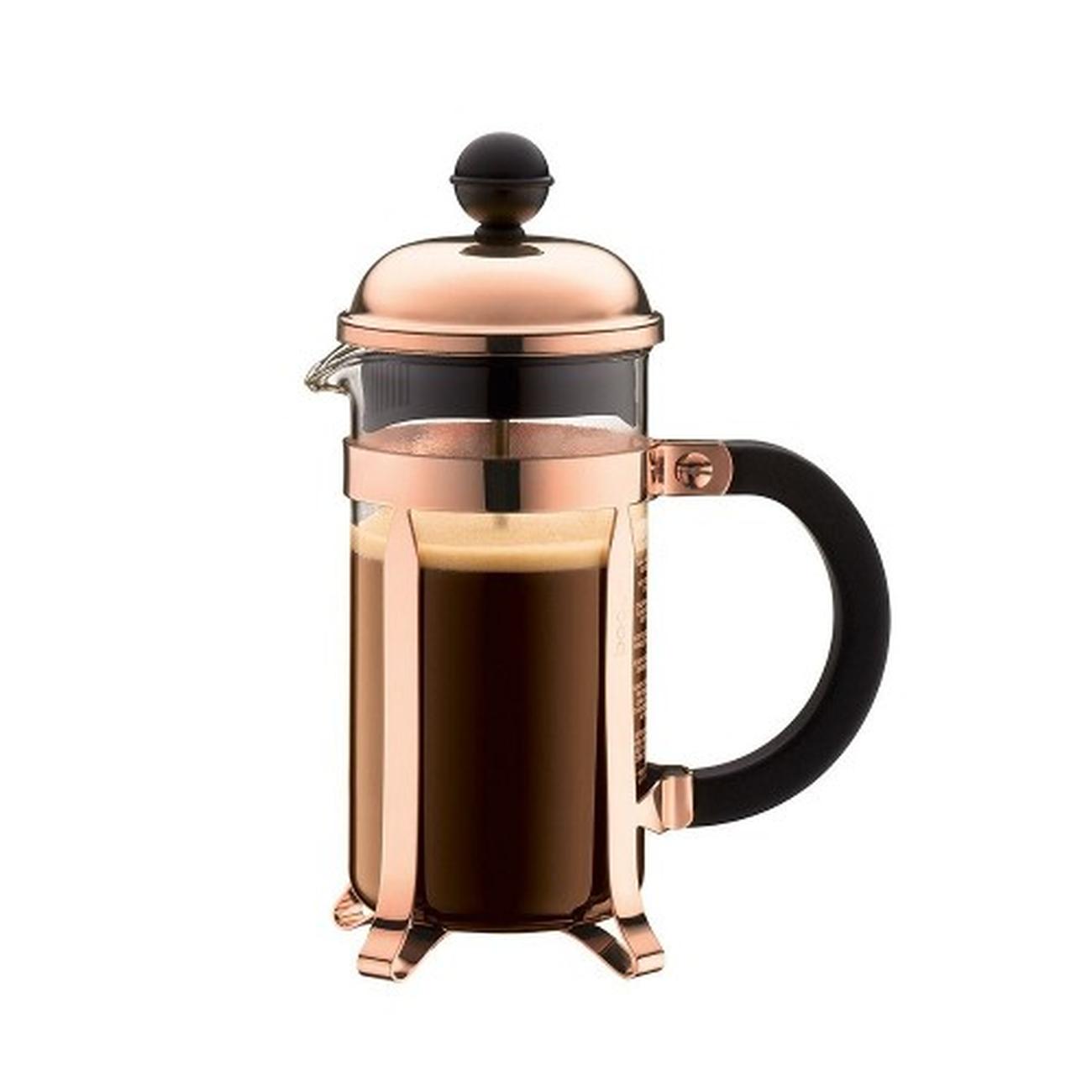bodum-copper-3-cup-chambord-french-press - Bodum Chambord Coffee Maker Copper 4 Cup