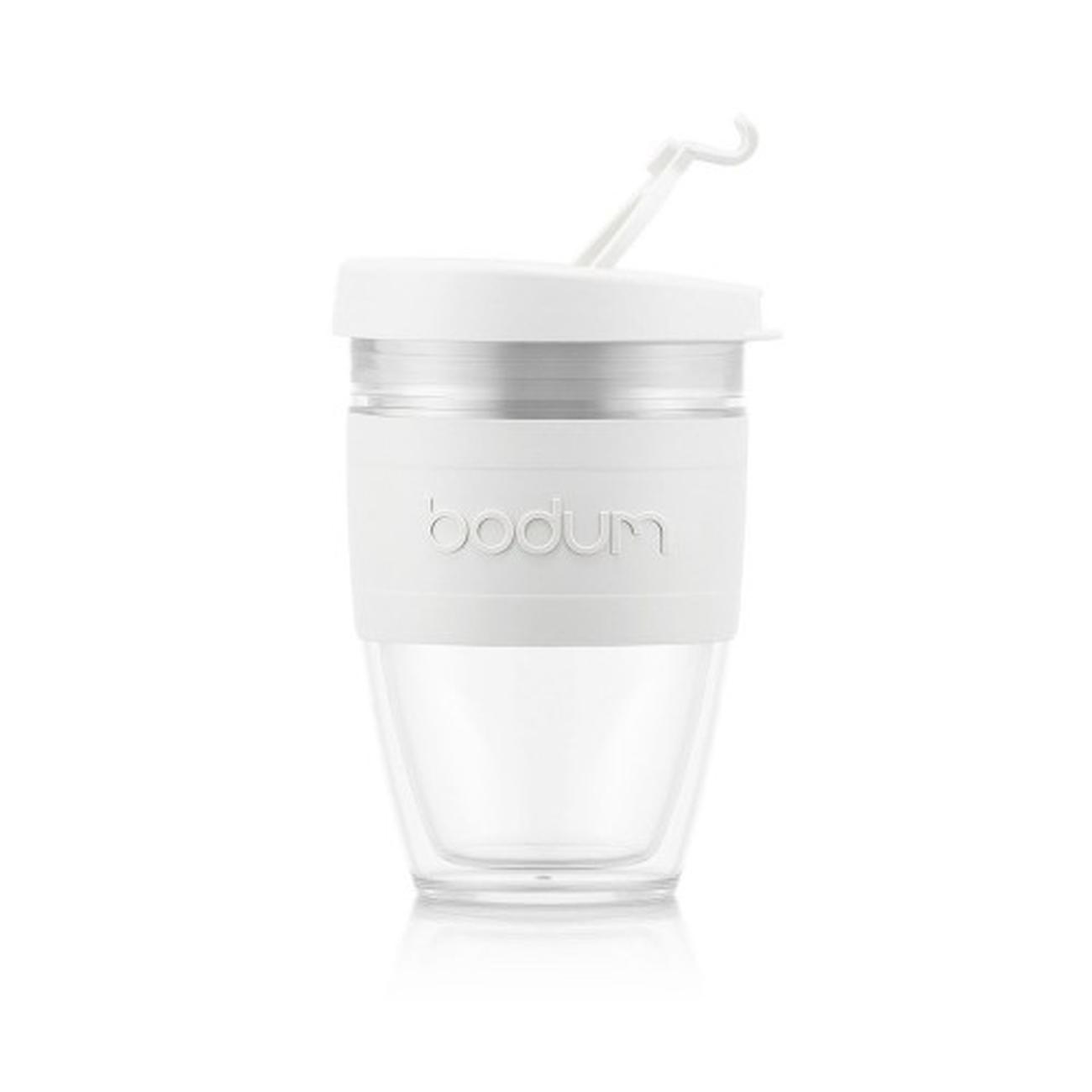 bodum-white-joycup-travel-mug-25l-80z - Bodum Joycup White Travel Mug 250ml