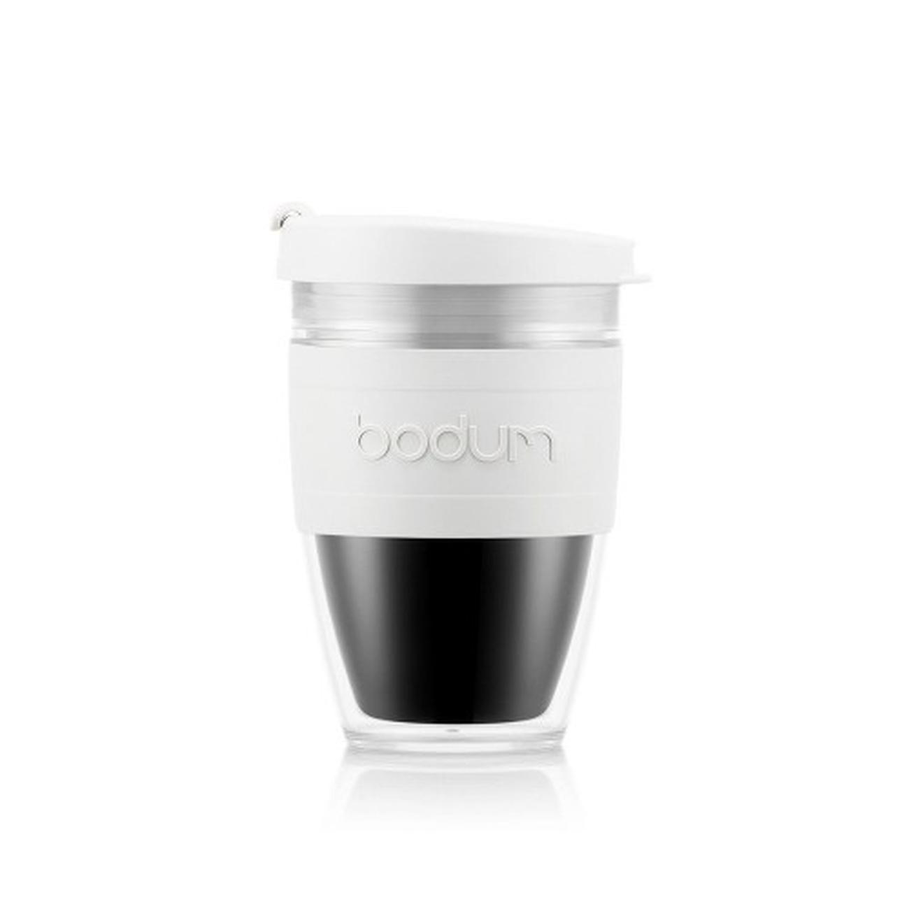 bodum-white-joycup-travel-mug-25l-80z - Bodum Joycup White Travel Mug 250ml