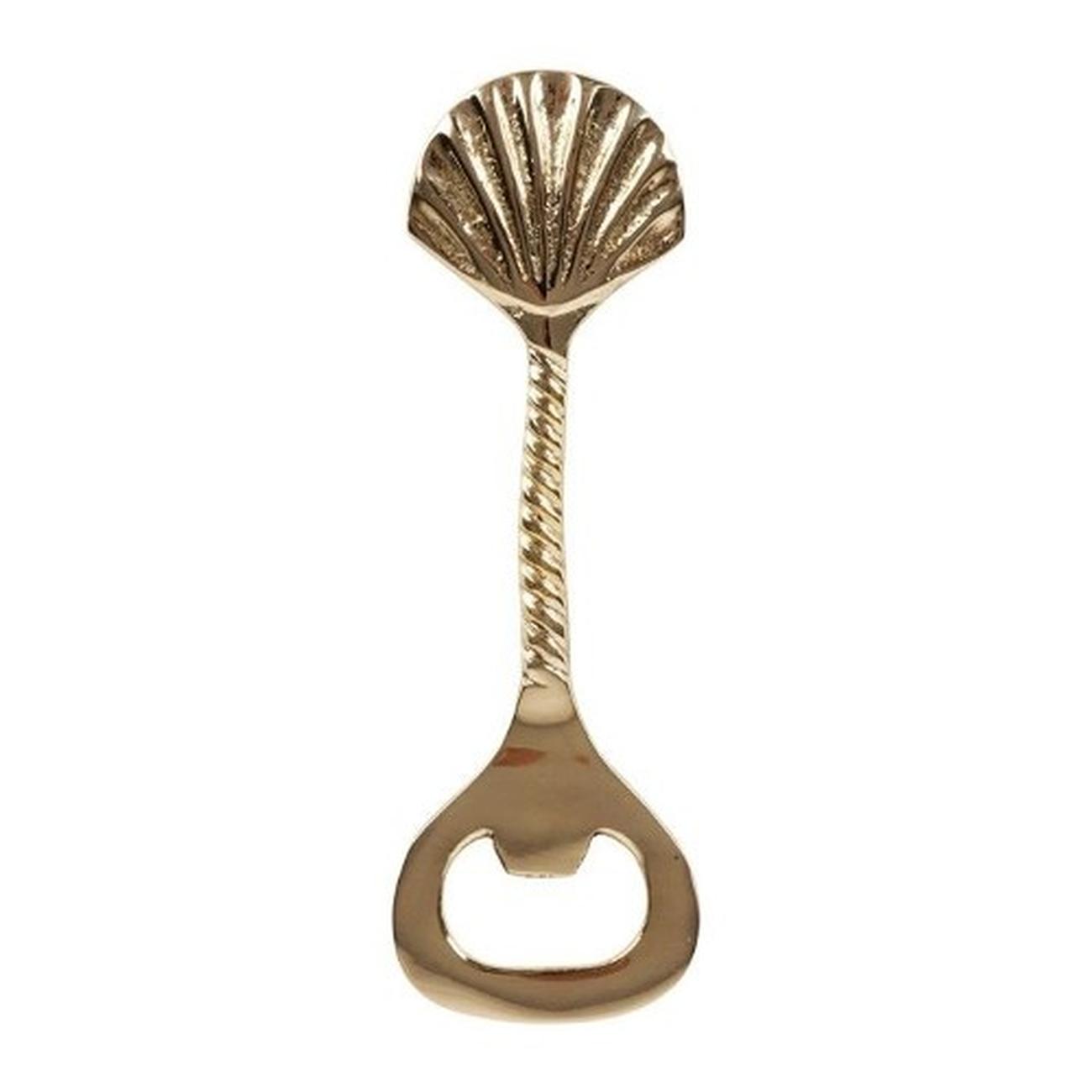 bottle-opener-scallop-box-sunny-gold-13x - Sema Design Scallop Bottle Opener Brass Gold