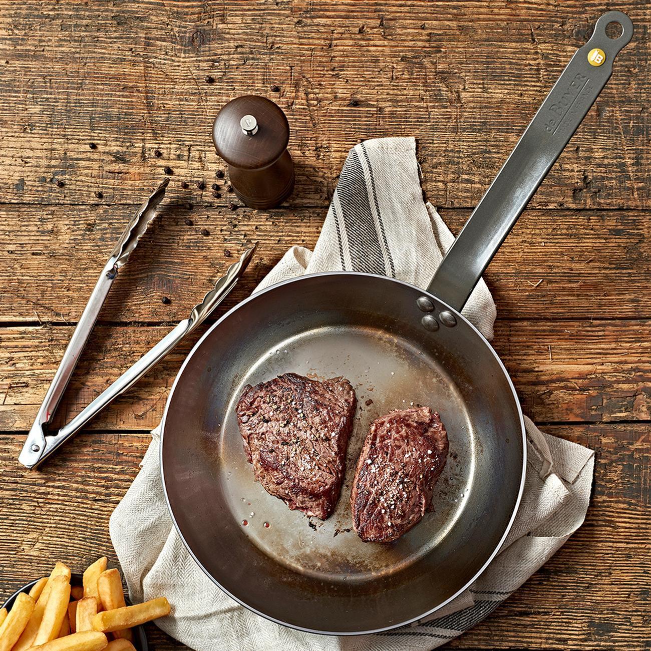 debuyer-mineral-b-element-round-frying-pan-26cm - de Buyer MINERAL B ELEMENT Round Fry Pan