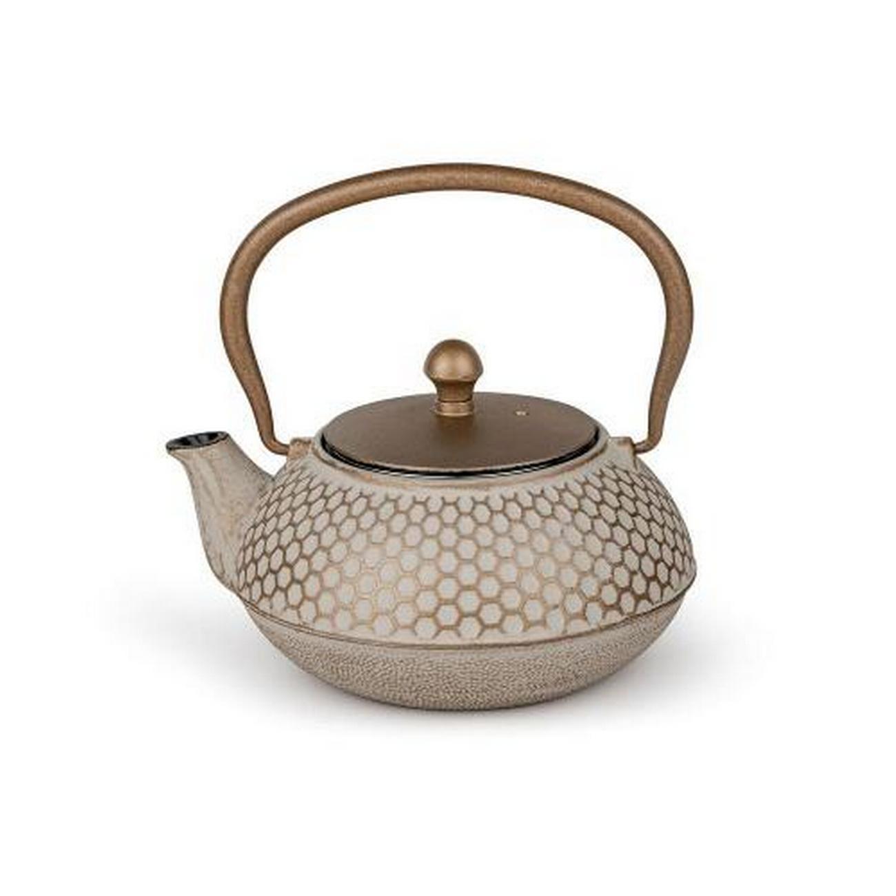 bredemeijer-jiangxi-beige-cast-iron-teapot-0.7l - Bredemeijer Jiangxi Beige Cast Iron Teapot 0.7L