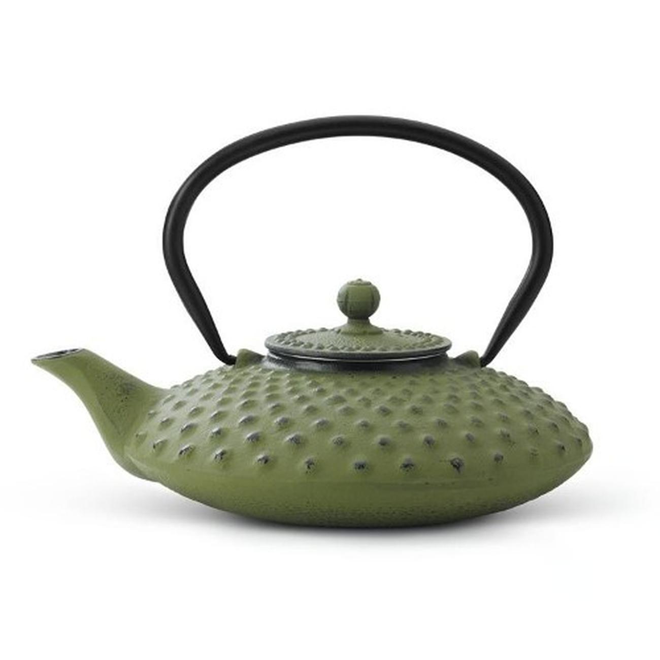 bredemeijer-teapot-cast-iron-0-8l-xilin-green - Bredemeijer Xilin Cast Iron Teapot 0.8L Green