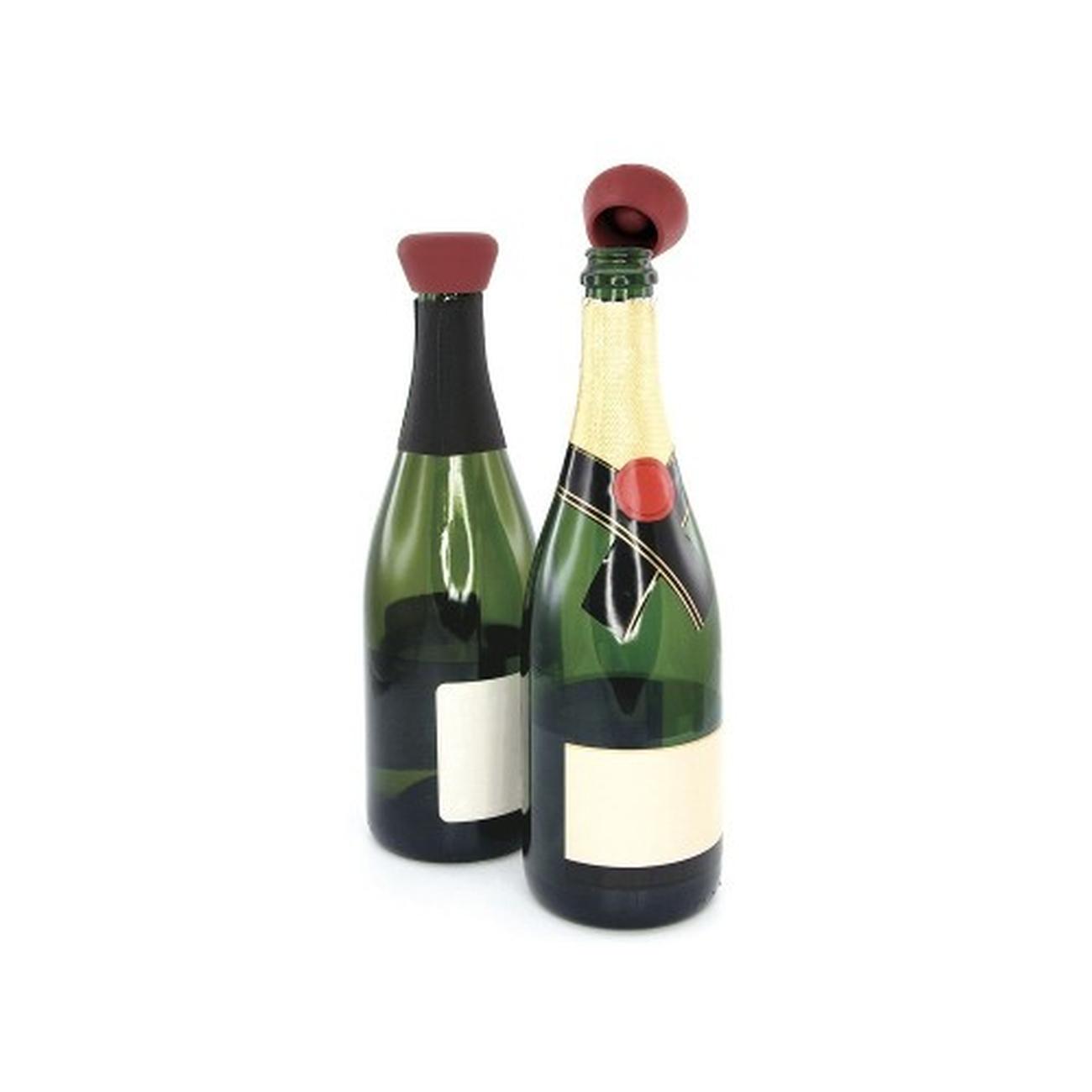 burgundy-silicone-champagne-stopper-pwc-blister - Pulltex Burgundy Silicone Champagne Stopper Blister