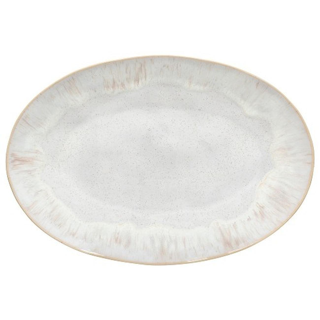 casafina-eivissa-oval-platter-37cm-sand-beige - Casafina Eivissa Oval Platter-37cm Sand Beige