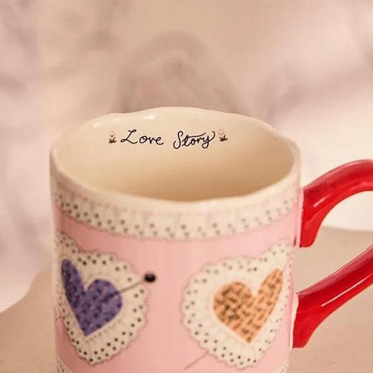 cath-kidston-love-story-shortie-mug-pink-240ml - Cath Kidston Love Story Shortie Mug Pink 240ml