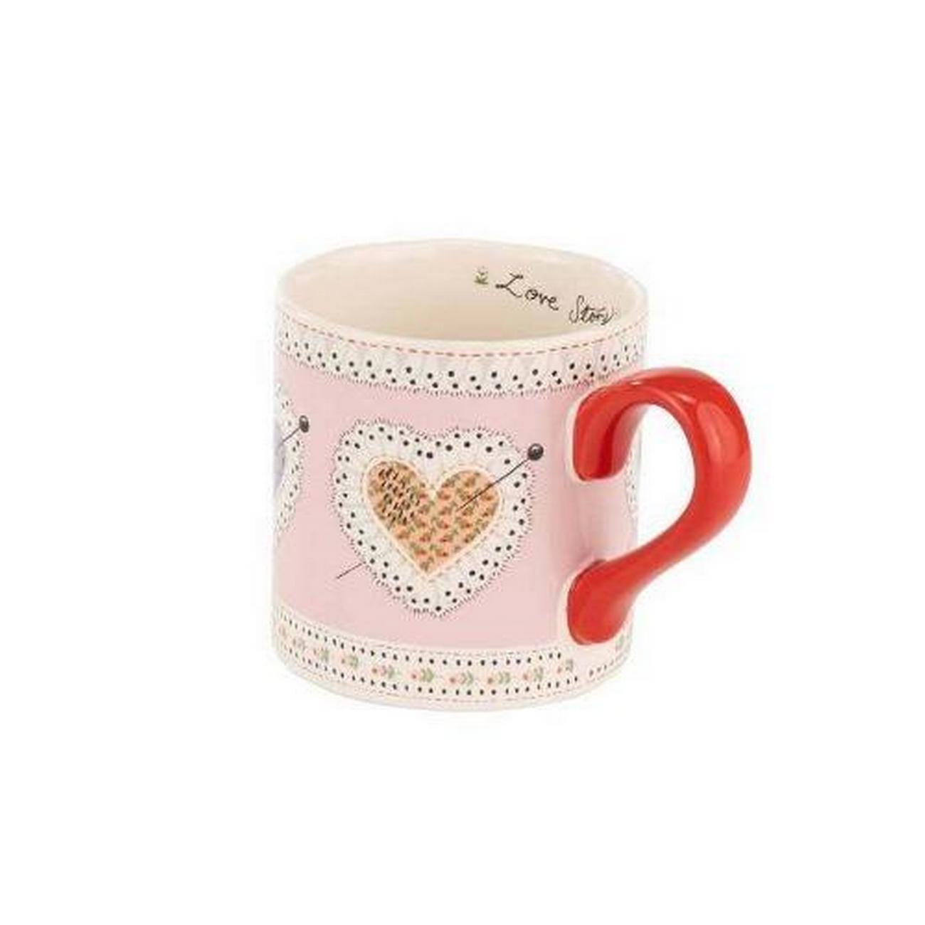 cath-kidston-love-story-shortie-mug-pink-240ml - Cath Kidston Love Story Shortie Mug Pink 240ml