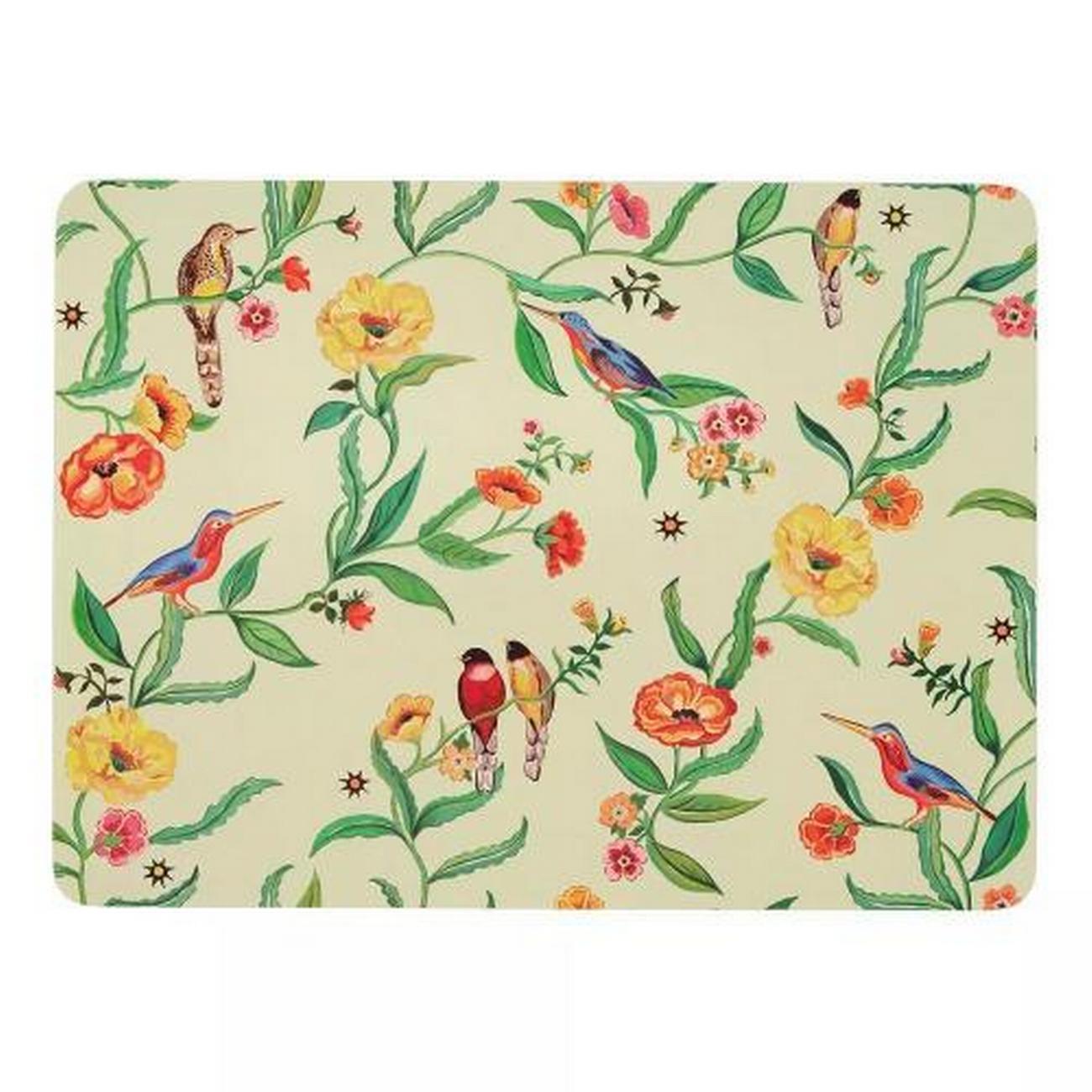 cath-kidston-summer-birds-4pk-cork-back-placemats - Cath Kidston Summer Birds Placemats Pack of 4