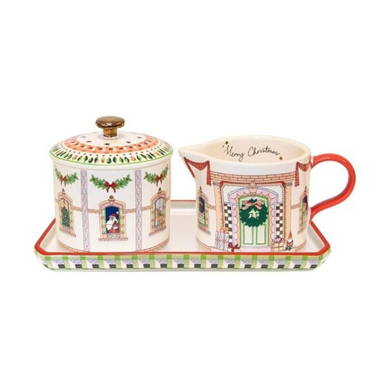 cathkidston-dolls-house-sugar-milk-jug-set - Cath Kidston Christmas Dolls House Sugar & Milk Jug Set