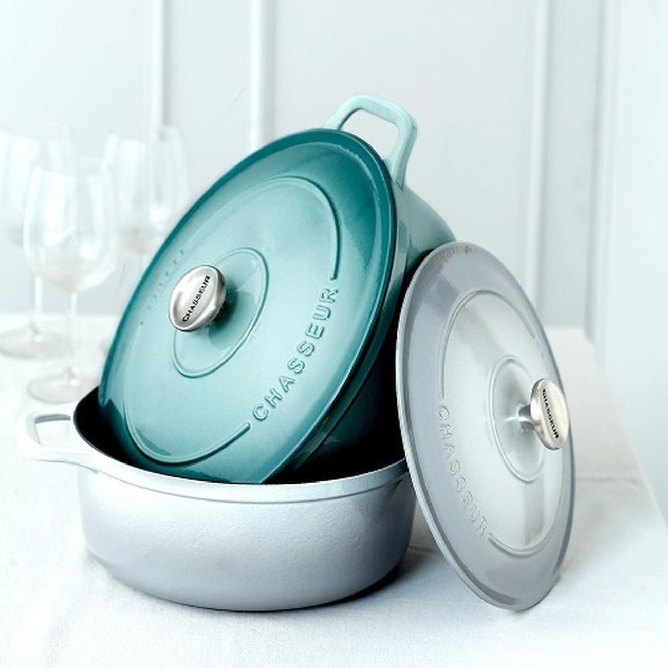 chasseur-round-casserole-24cm-quartz - Chasseur Round Casserole 24cm-Quartz