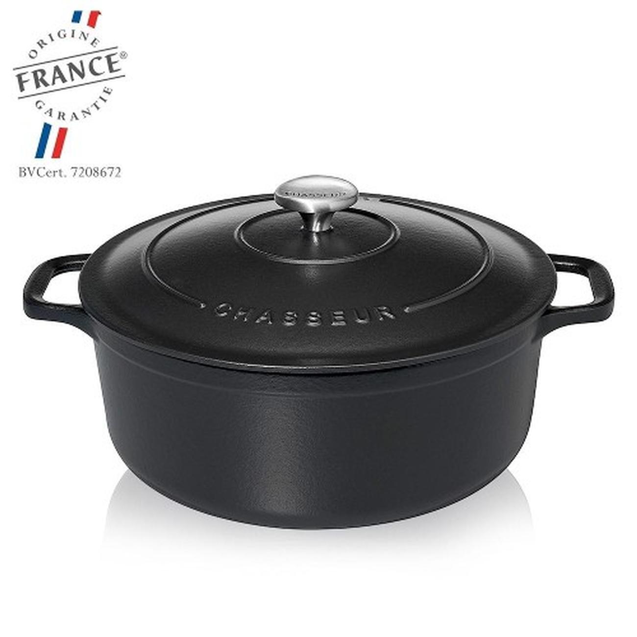 chasseur-round-casserole-26cm-matte-black - Chasseur Round Casserole 26cm-Matte Black