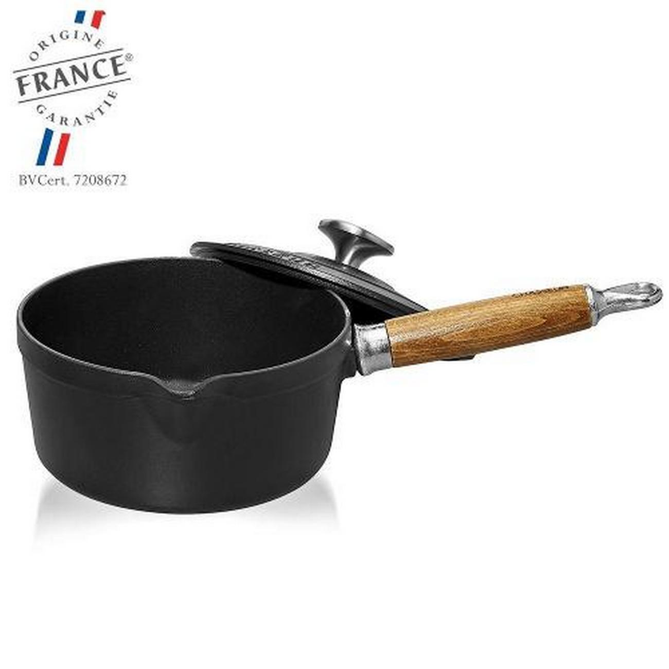 chasseur-saucepan-milkpan-with-lid-black-20cm - Chasseur Saucepan -  Milkpan with Lid Black 20cm