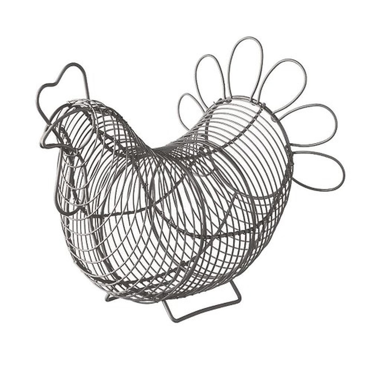 chicken-egg-basket-grey - Chicken Egg Basket Grey