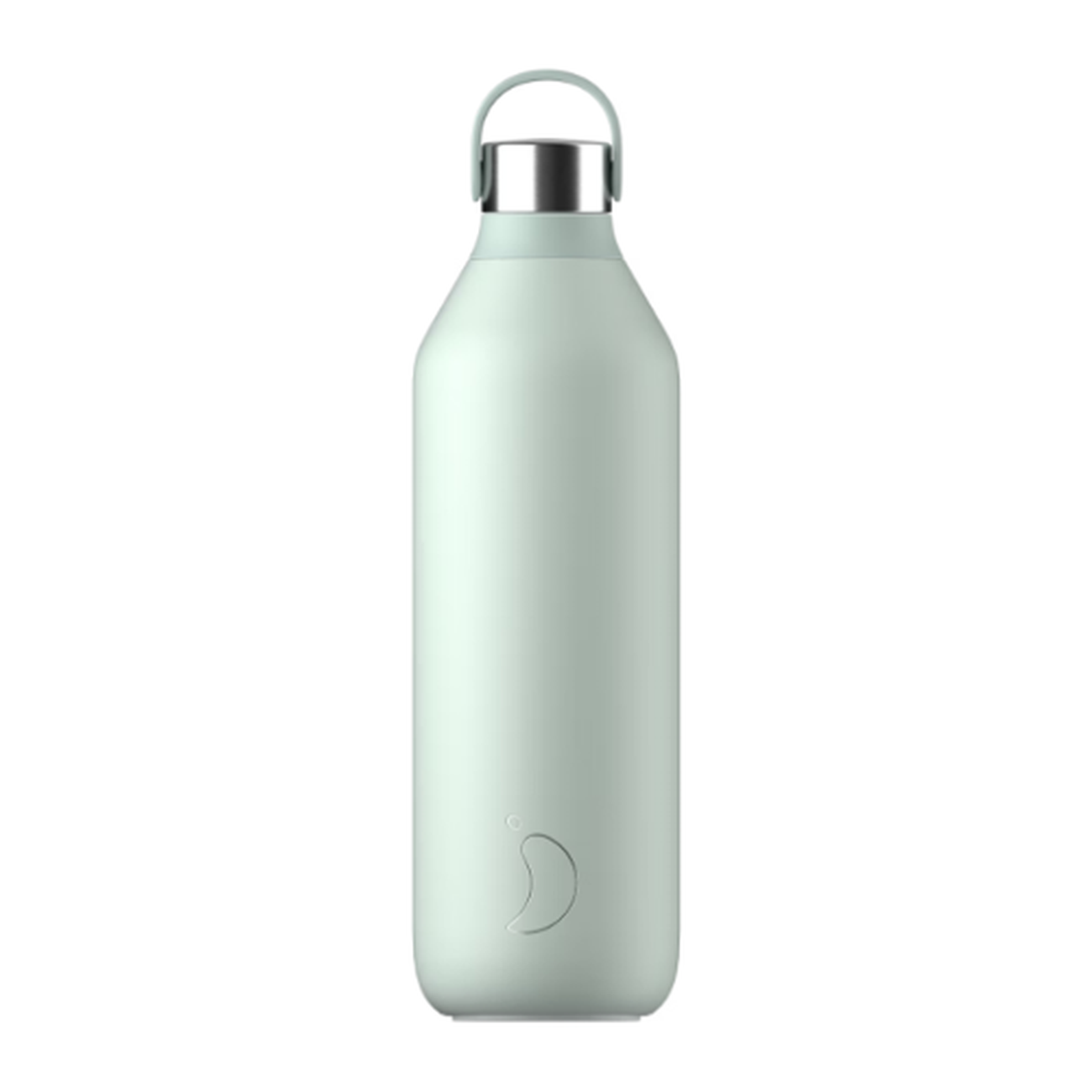 chillys-1l-lichen-green-bottle - Chilly's Series 2 Water Bottle 1L Lichen Green