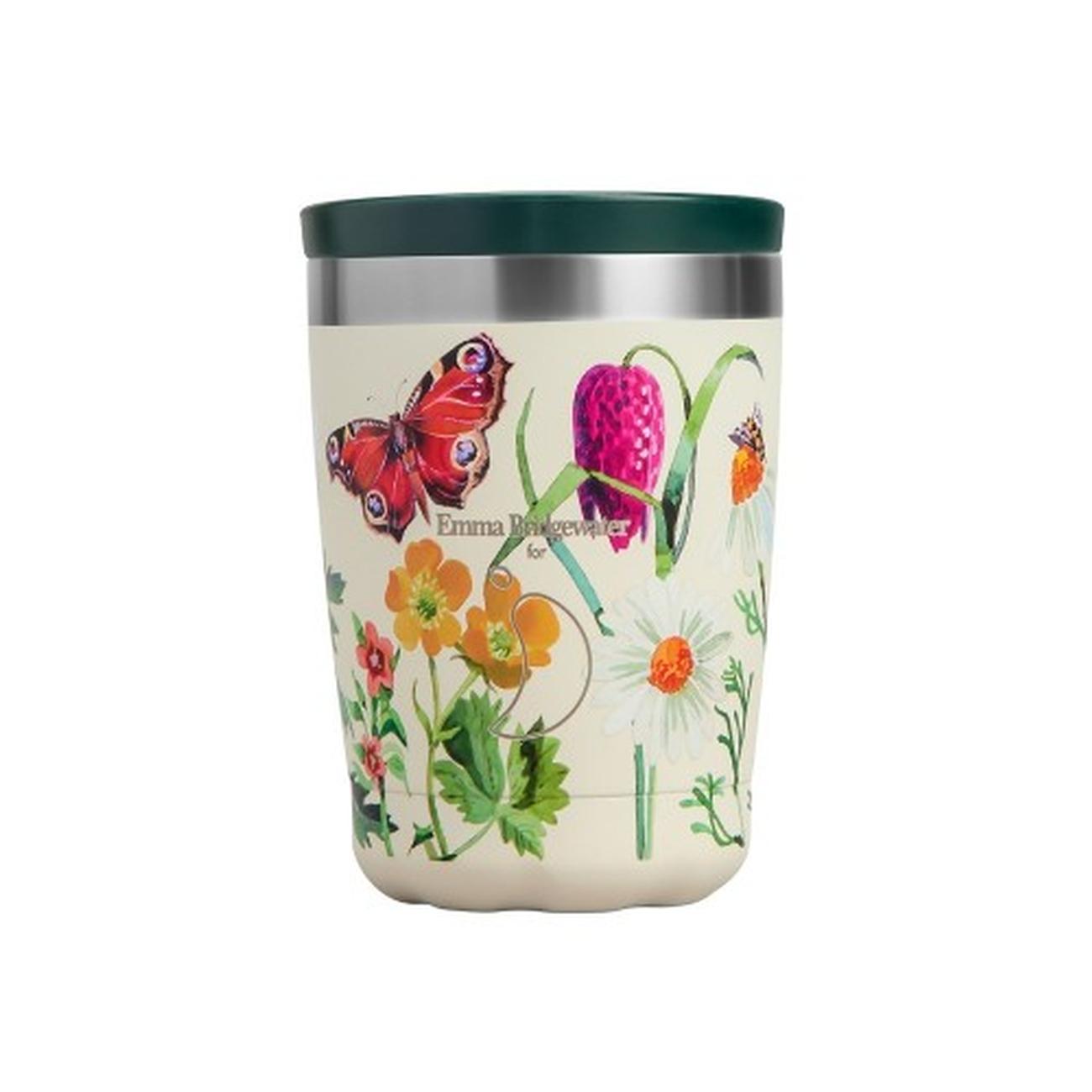 chillys-340ml-coffee-eb-wild-flowers-garden - Chilly's Coffee Cup 340ml Emma Bridgewater Wildflower Gardens