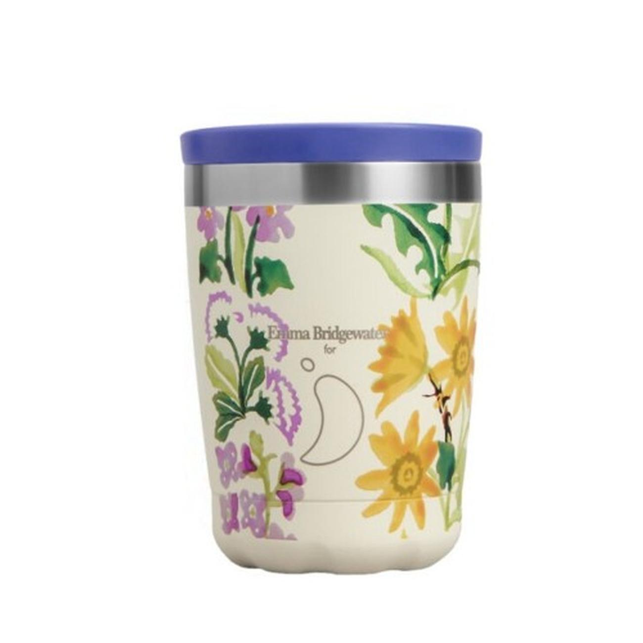 chillys-340ml-coffee-wildflower-walks - Chilly's Coffee Cup 340ml Emma Bridgewater Wildflower Walks