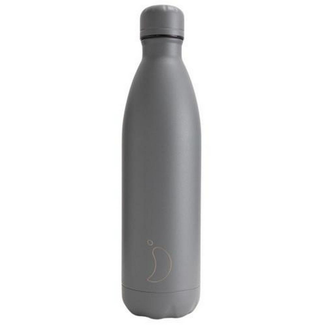chillys-750ml-water-bottle-monochrome-grey - Chilly's 750ml Water Bottle Monochrome Grey
