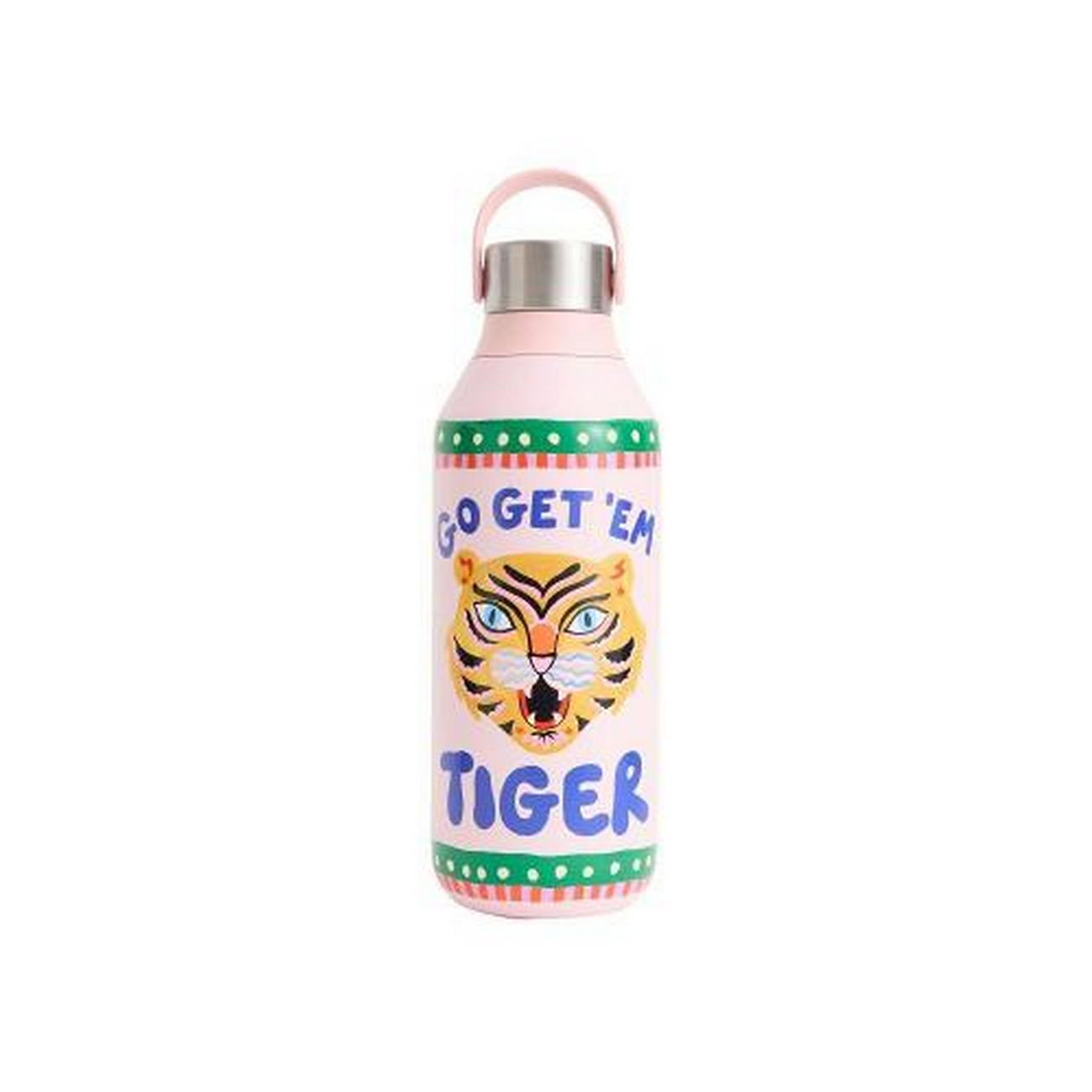 chillys-eleanor-bowner-got-get-em-tiger-link-bottle-500ml - Chilly's x Eleanor Bowmer Got Get 'Em Tiger Pink Bottle 500ml