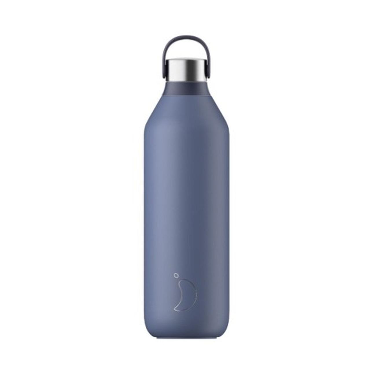 chillys-s2-1l-whale-blue-bottle - Chilly's Series 2 Water Bottle 1L Whale Blue