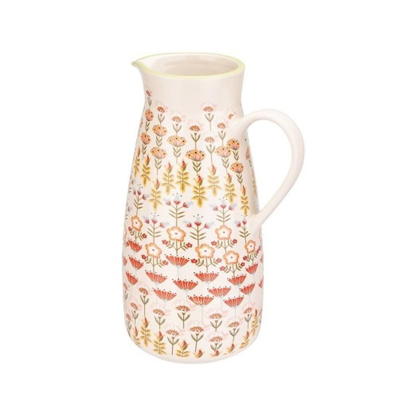 ck-pt-ceramic-pitcher-1-7l-jug - Cath Kidston PT Ditsy Fields Pitcher Jug