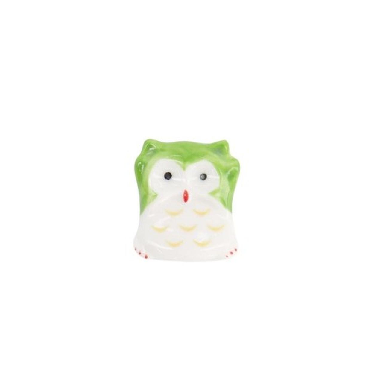 cnb-green-owl-chopsticks-rest - Tokyo Design Studio Green Owl Chopsticks Rest