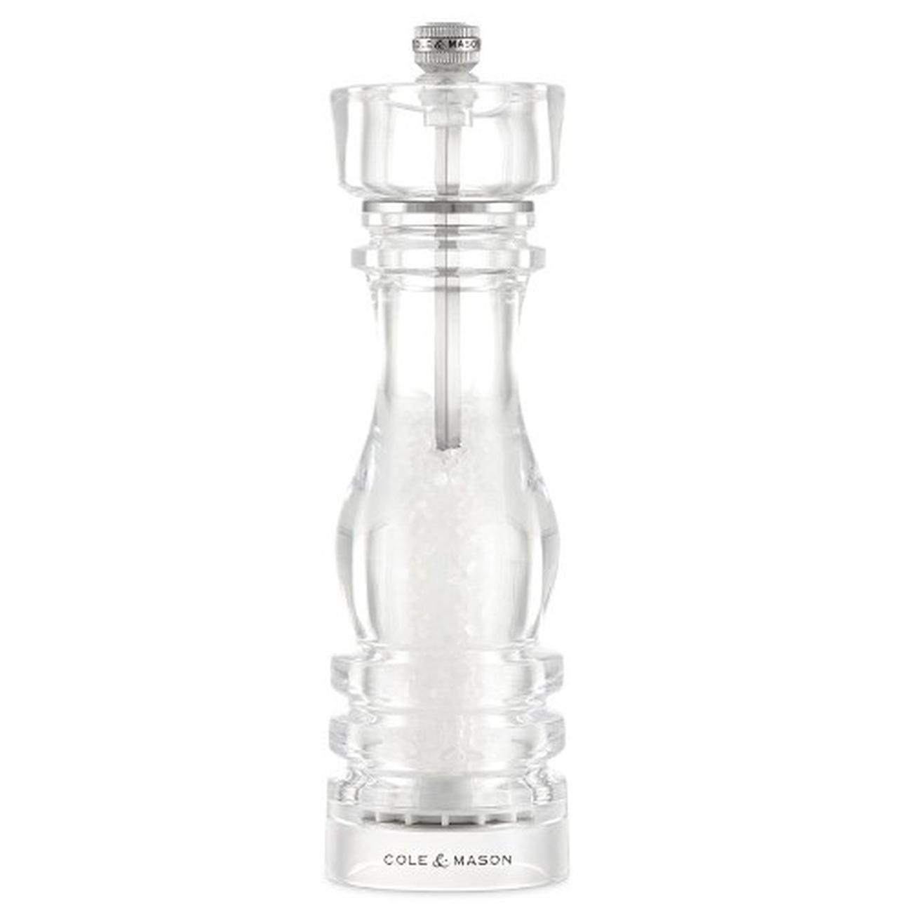cole-mason-london-220mm-acrylic-sm - Cole & Mason London Salt Mill Acrylic 220mm