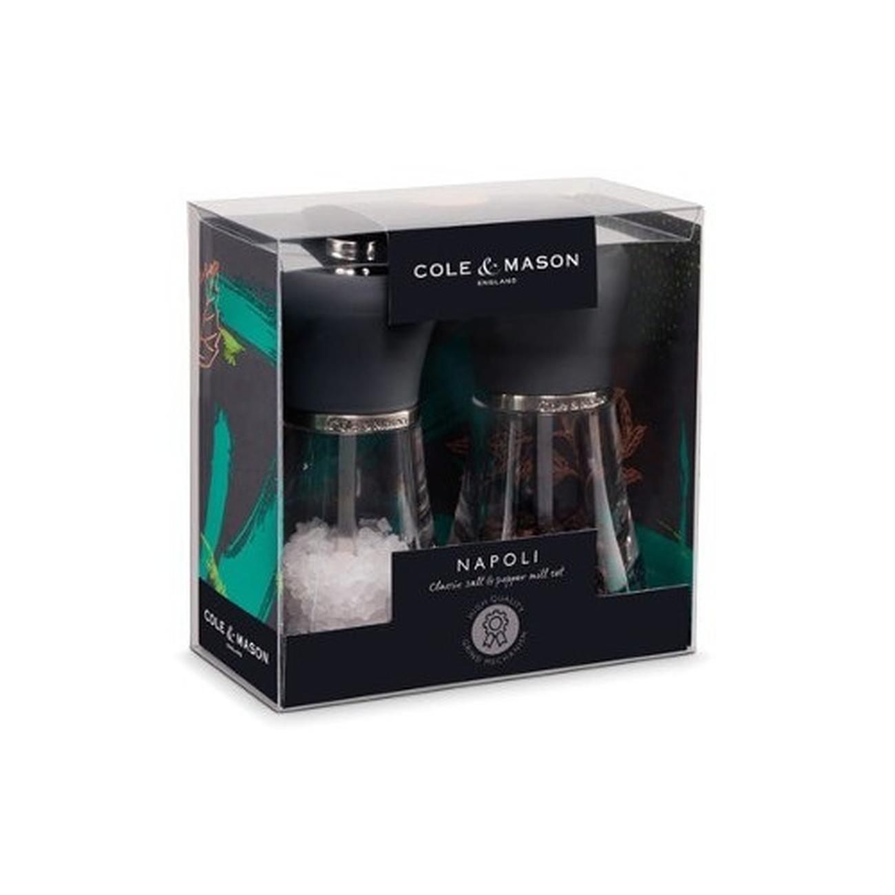 cole-mason-napoli-mill-gs-120mm-flannel - Cole & Mason Napoli Salt & Pepper Set Flannel Grey