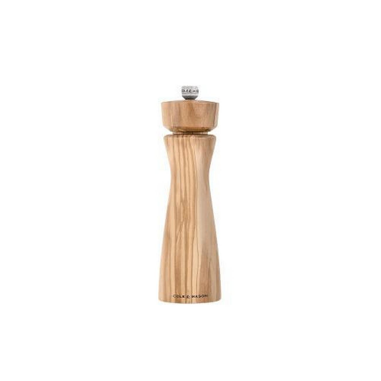 cole-mason-portobello-olive-wood-salt-mill-20cm - Cole & Mason Portobello Olive Wood Salt Mill 20cm