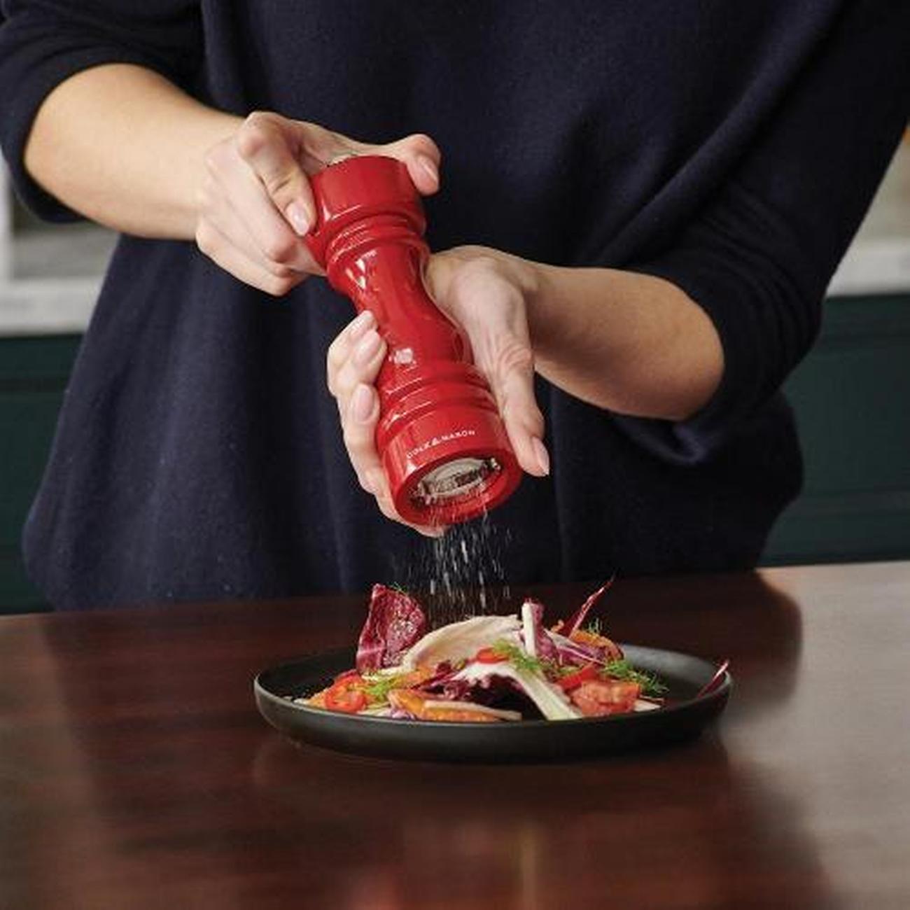 cole-mason-red-gloss-mill-gs-london-180mm - Cole & Mason London Red Gloss Salt & Pepper Mills Set