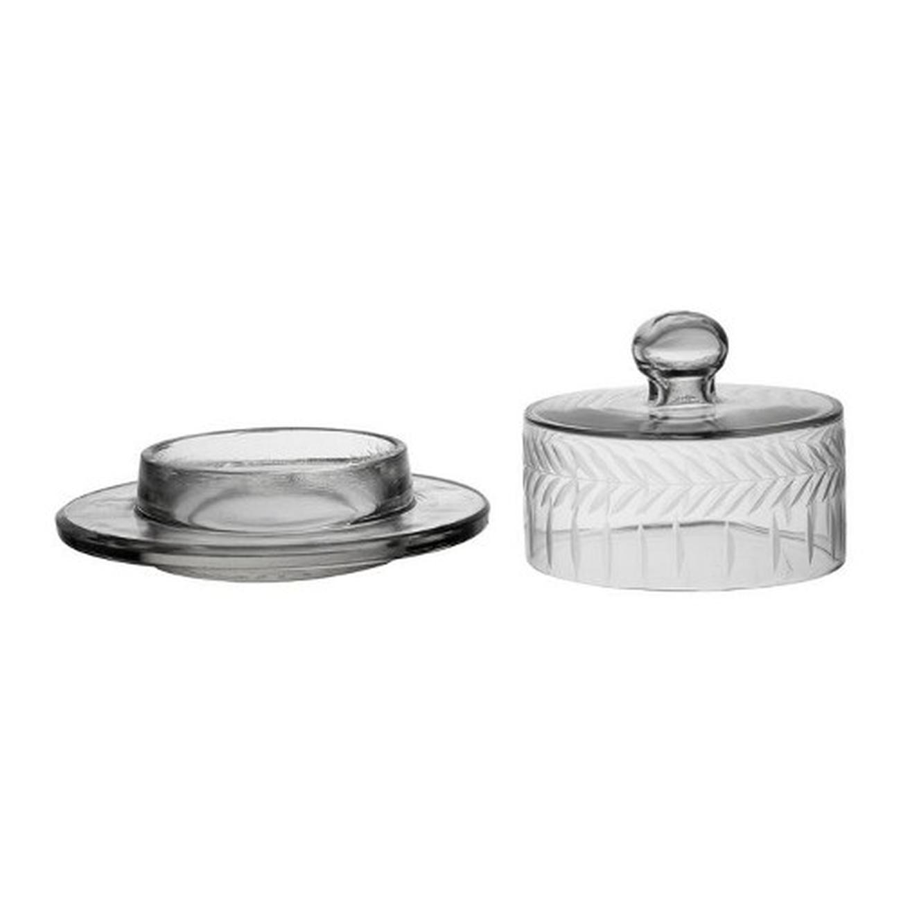 cote-table-azelie-round-butter-dish-glass - Cote Table Round Butter Dish Glass Azelie