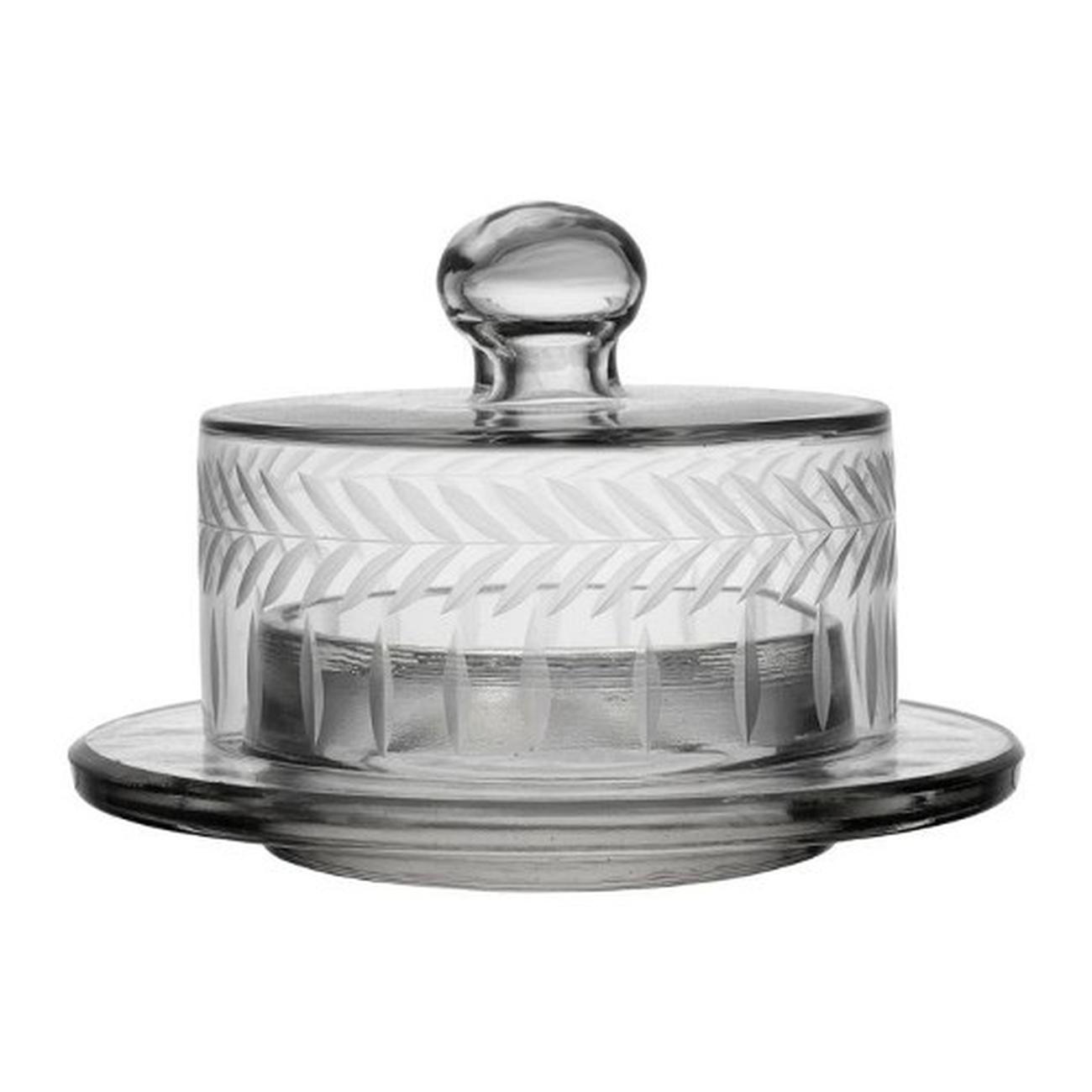 cote-table-azelie-round-butter-dish-glass - Cote Table Round Butter Dish Glass Azelie