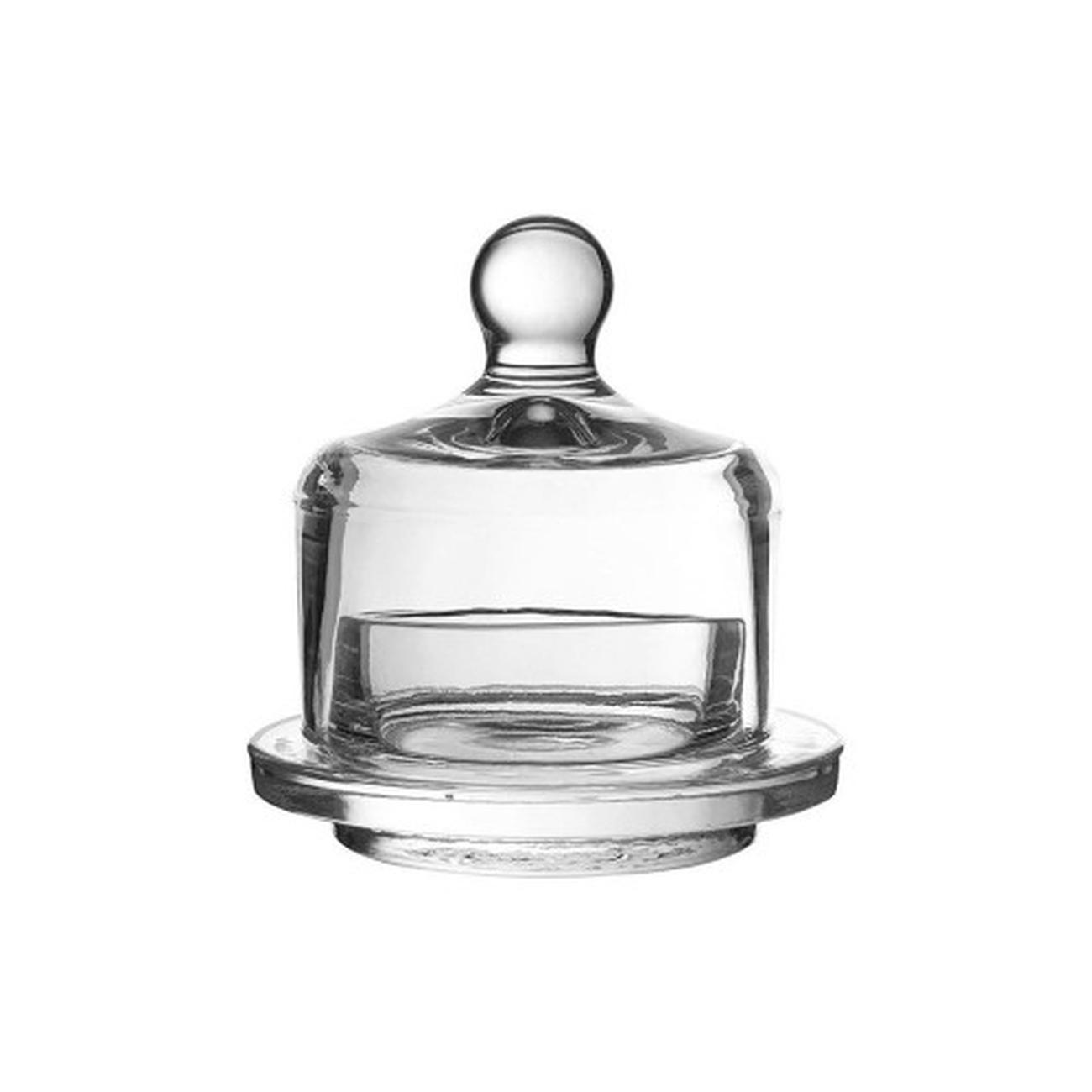 cote-table-butter-dish-round-isigny-9cm-glass - Cote Table Round Butter Dish Glass Isigny