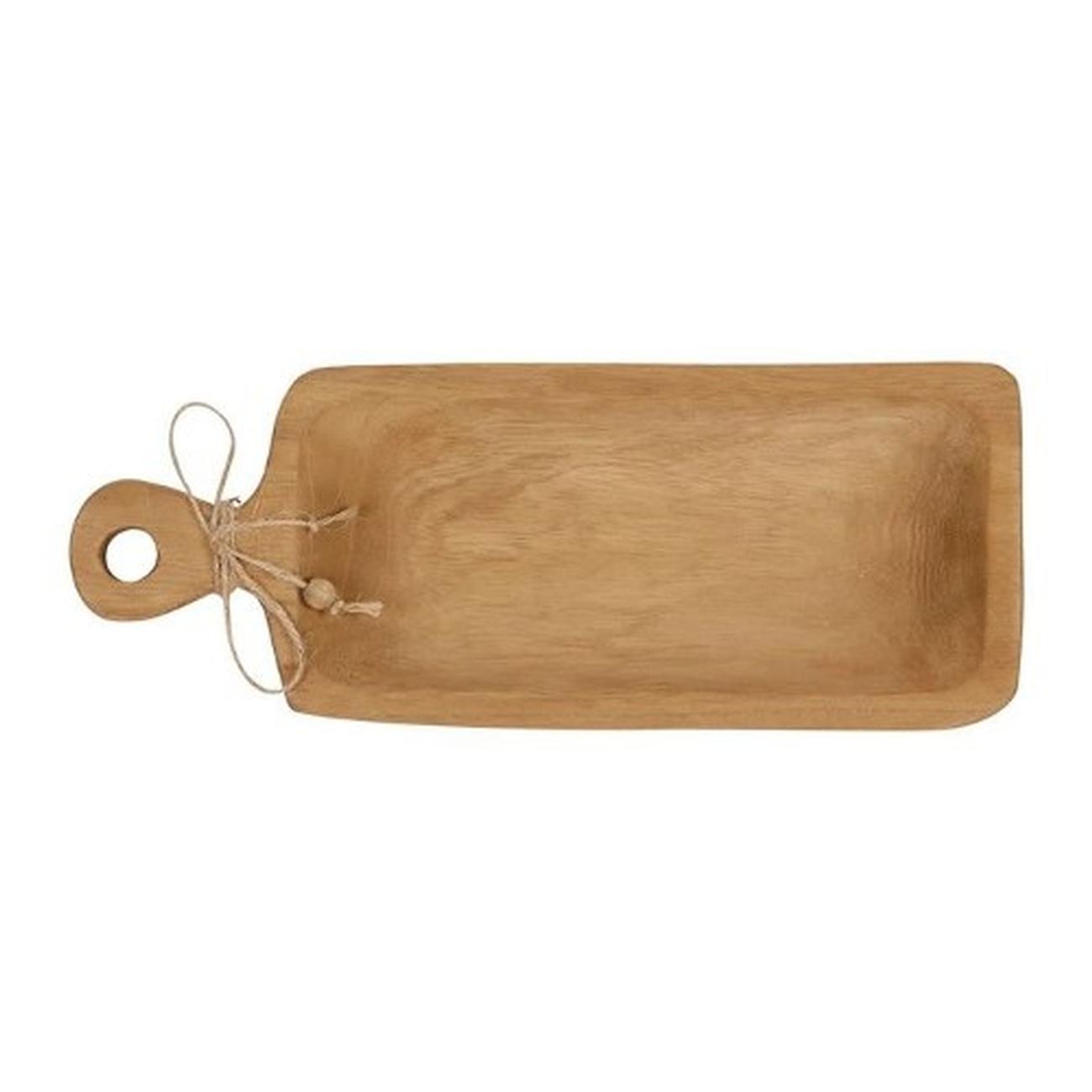 coin-tray-boende-honey-35x14cm-paulownia - Cote Table Paulownia Boende Serving Tray 