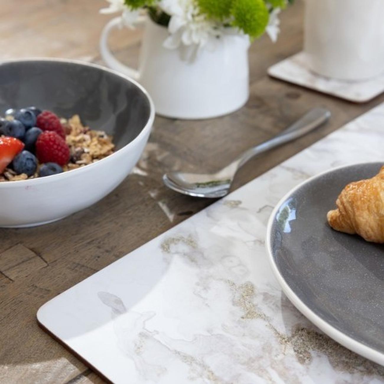 ct-grey-marble-large-premium-placemats - Creative Tops Grey Marble Pack Of 4 Large Premium Placemats