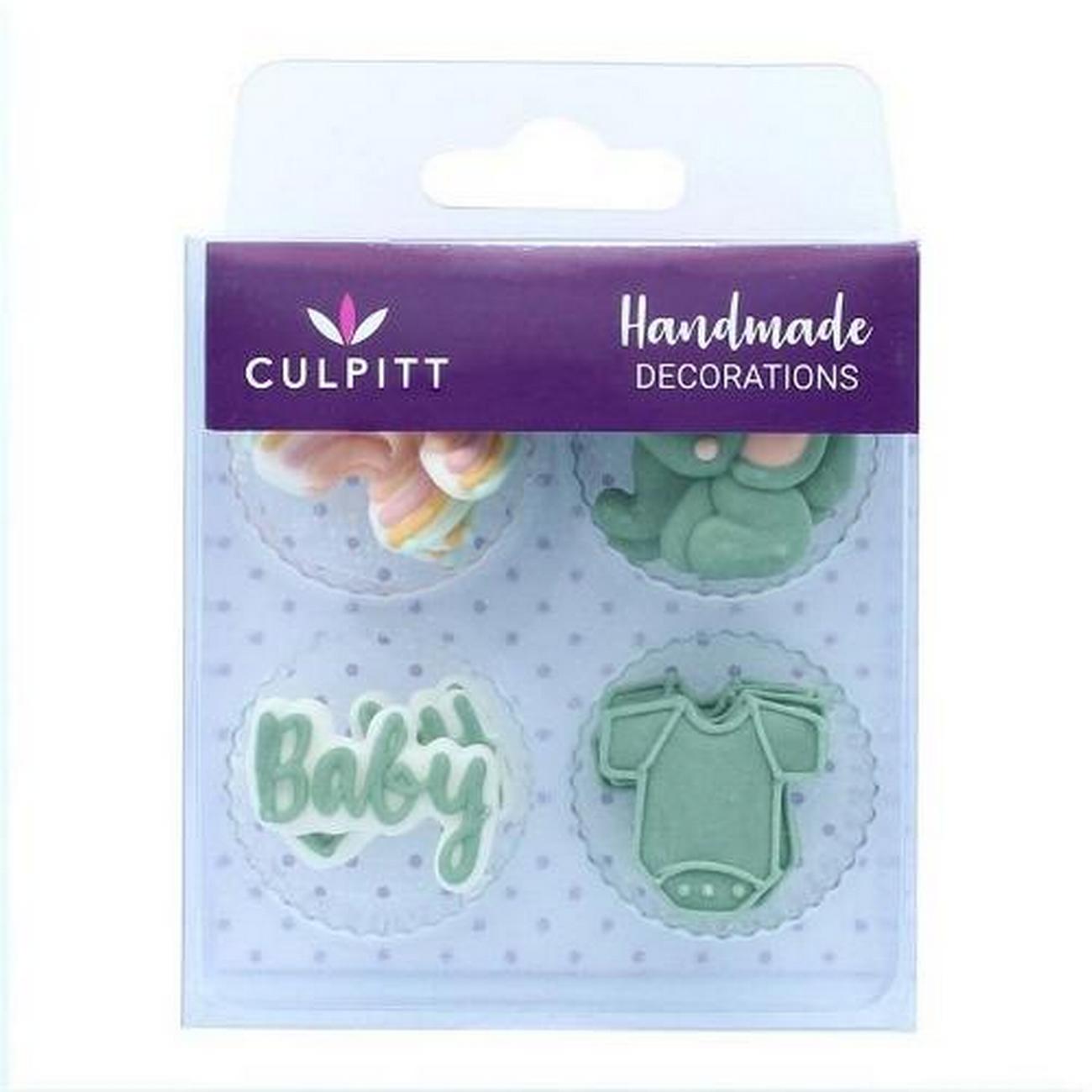 culpitt-baby-green-sugar-decorations - Culpitt Baby Green Sugar Decorations