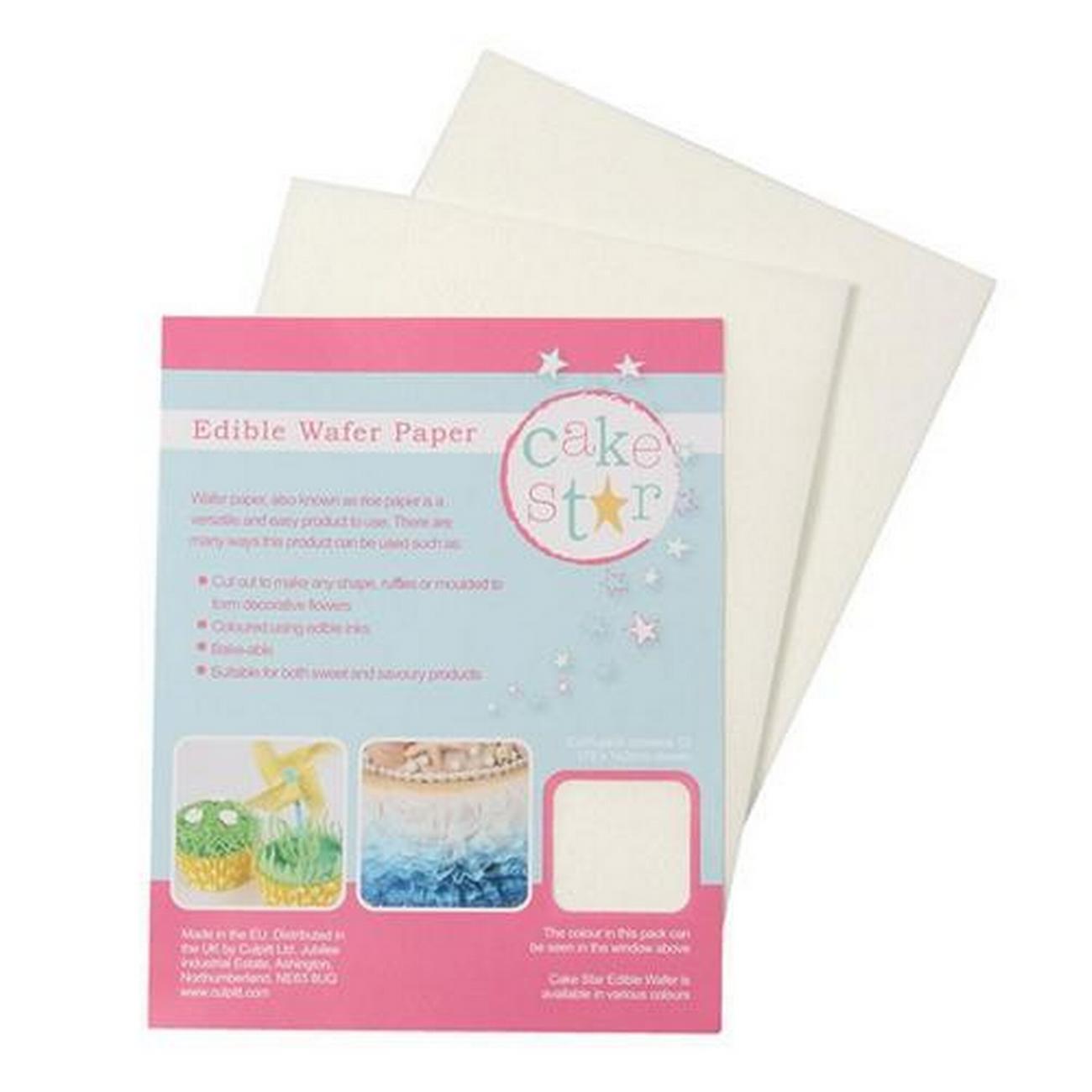 culpitt-cake-star-white-wafer-paper - Culpitt Cake Star White Wafer Paper