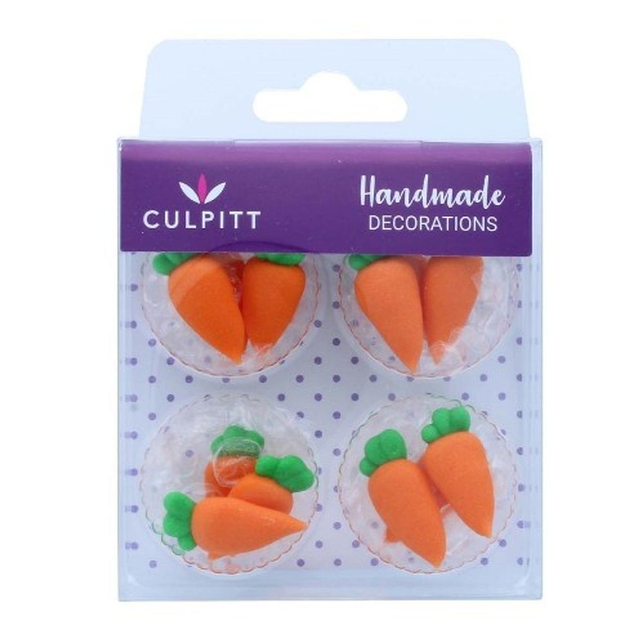 culpitt-carrot-sugar-decorations-12pc - Culpitt Sugar Carrot Decorations 12pc