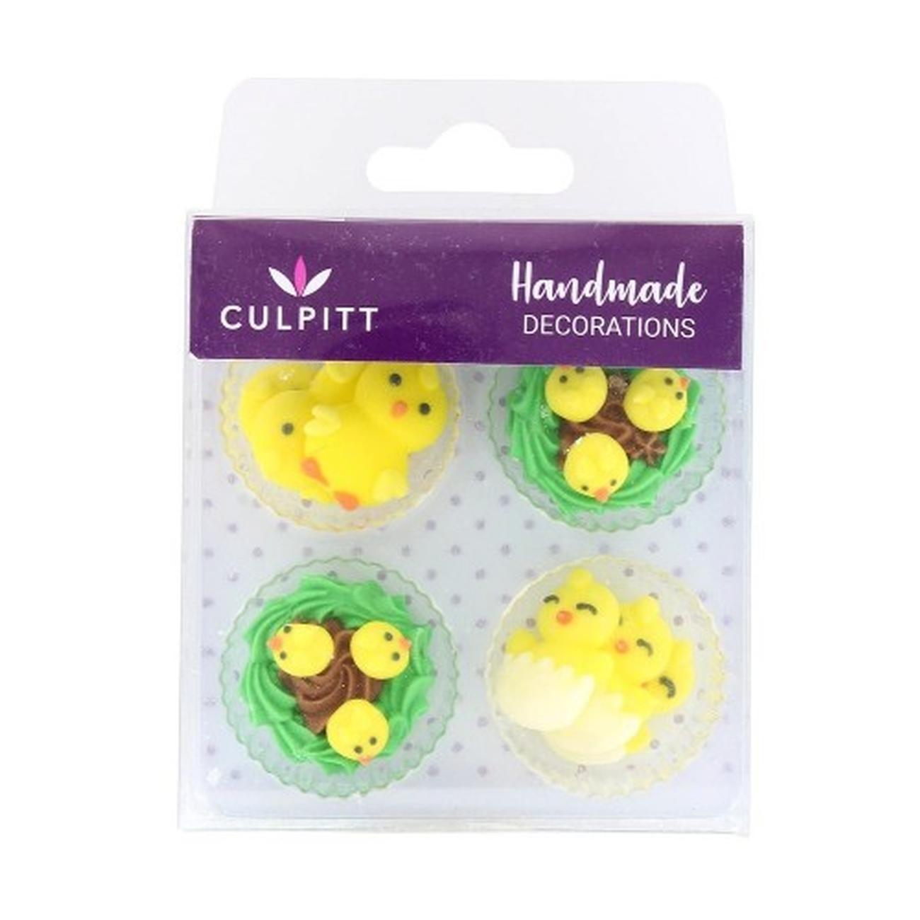 culpitt-easter-chicks-sugar-decorations - Culpitt Easter Chicks Sugar Decorations 10pc