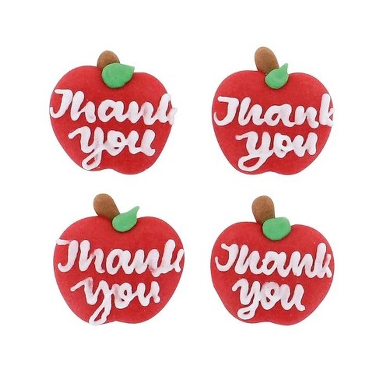 culpitt-sugar-piping-thank-you-apple-12pc - Culpitt Sugar Piping Thank You Apple 12pc