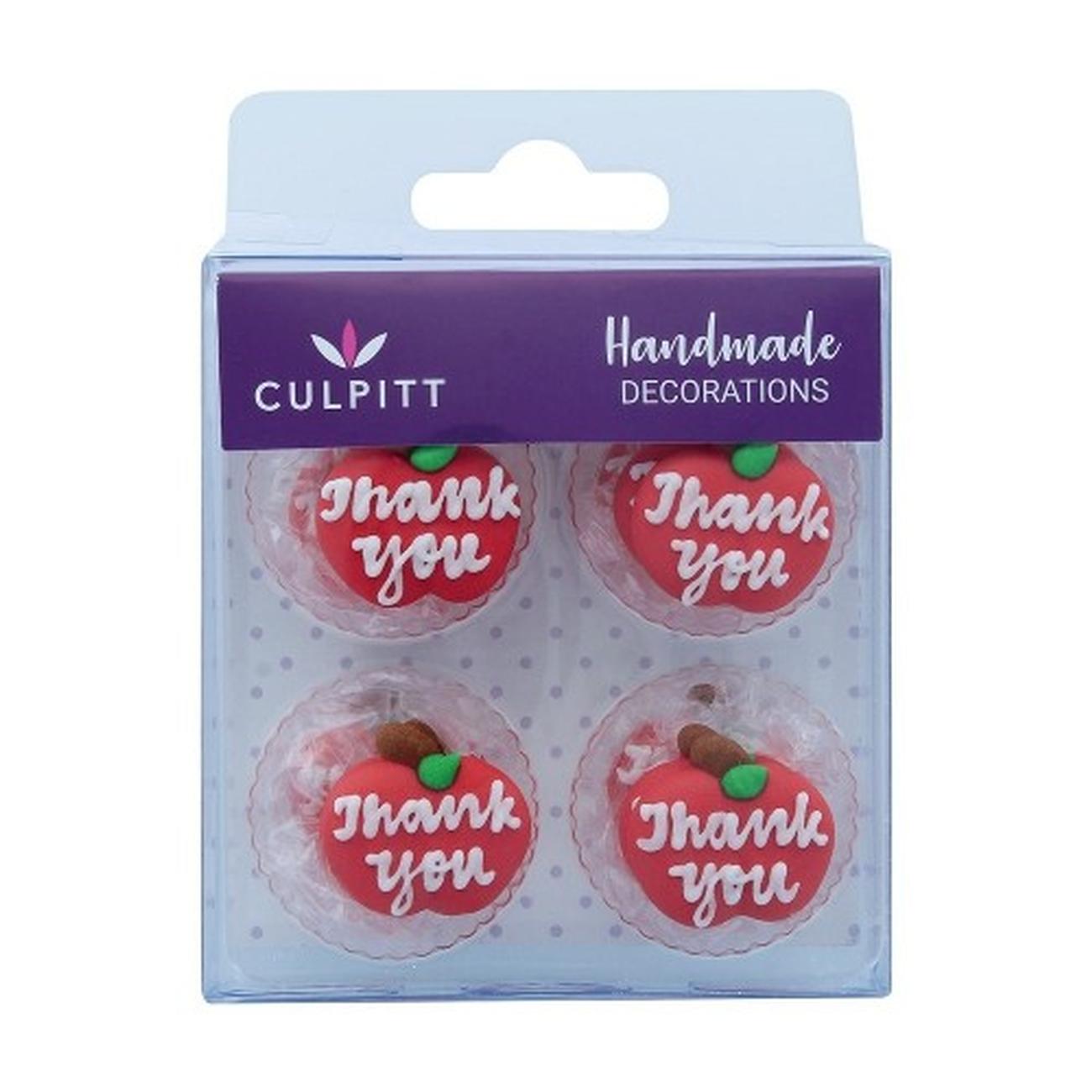 culpitt-sugar-piping-thank-you-apple-12pc - Culpitt Sugar Piping Thank You Apple 12pc