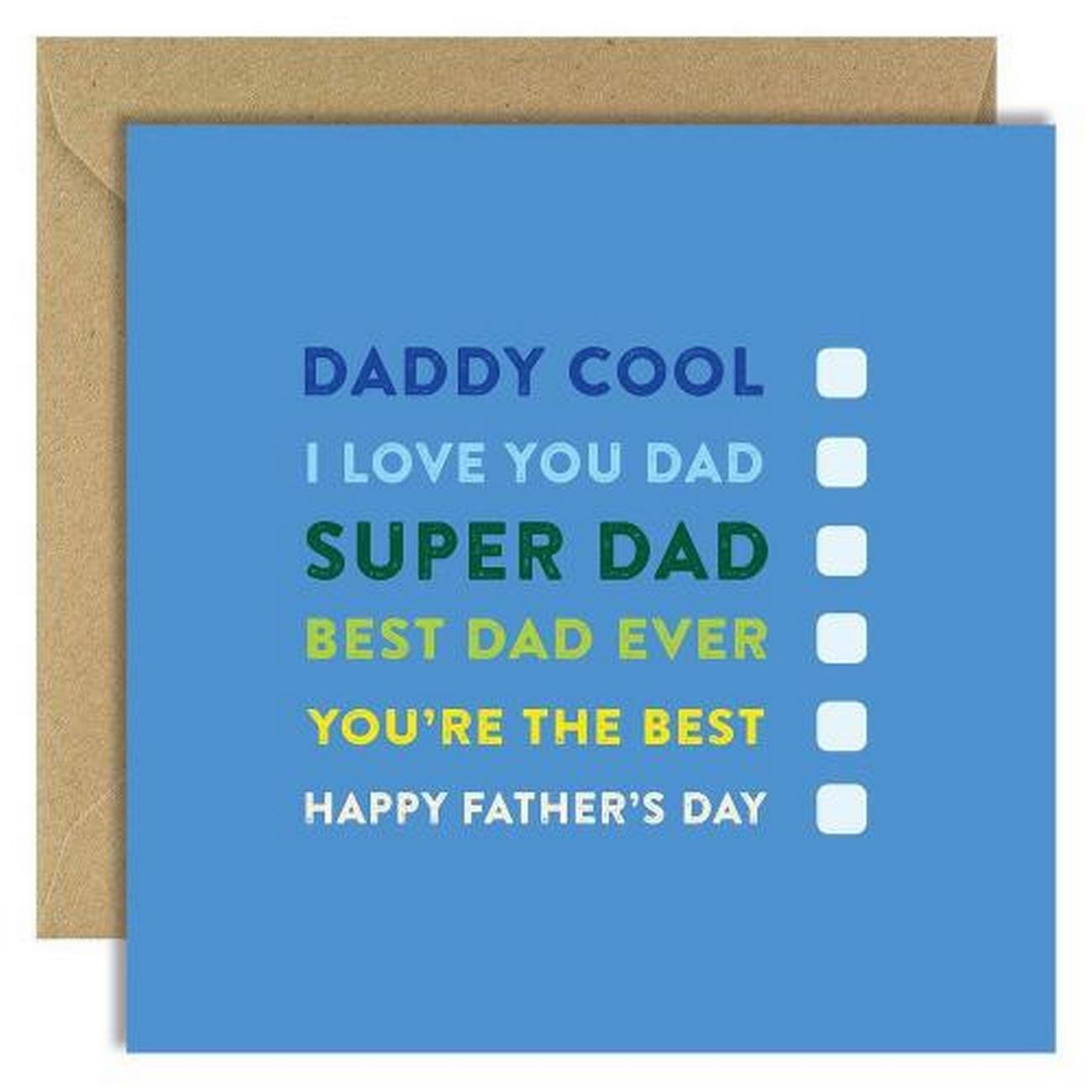 daddy-cool-happy-fathers-day-card - Daddy Cool Happy Father's Day Card