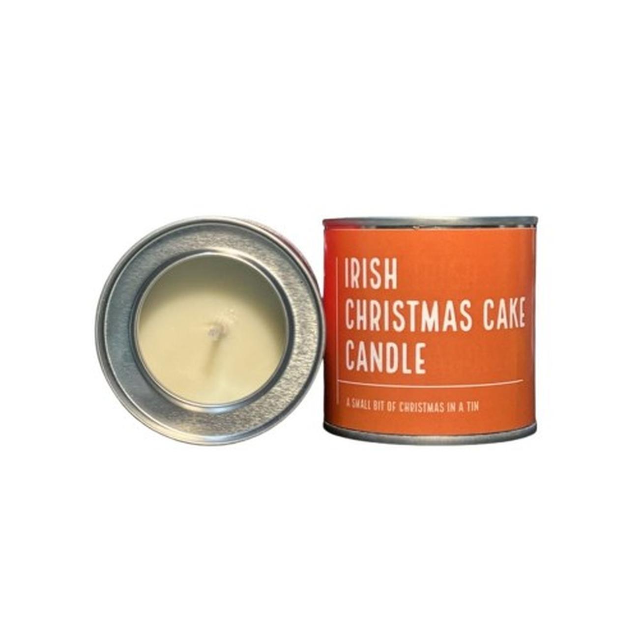 Christmas candles tin