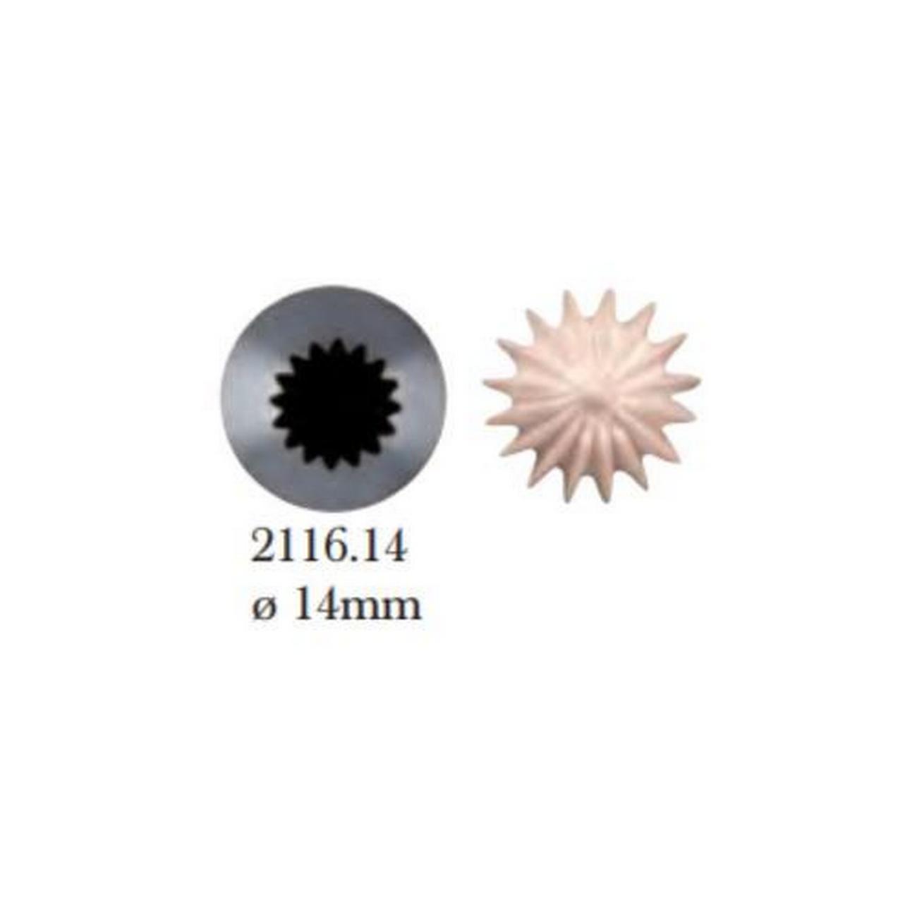 debuyer-inox-petit-four-star-nozzles-14mm - de Buyer Inox Petit Four Star Nozzles 14mm