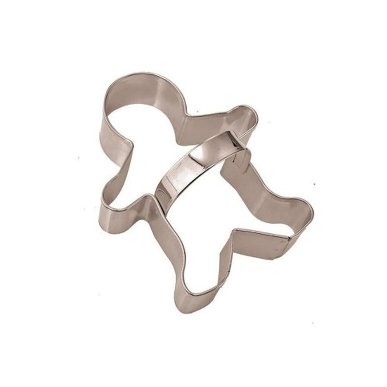 edd-ss-gingerbreadman-cookie-cutter - Eddingtons Gingerbread Man Cookie Cutter Stainless Steel 