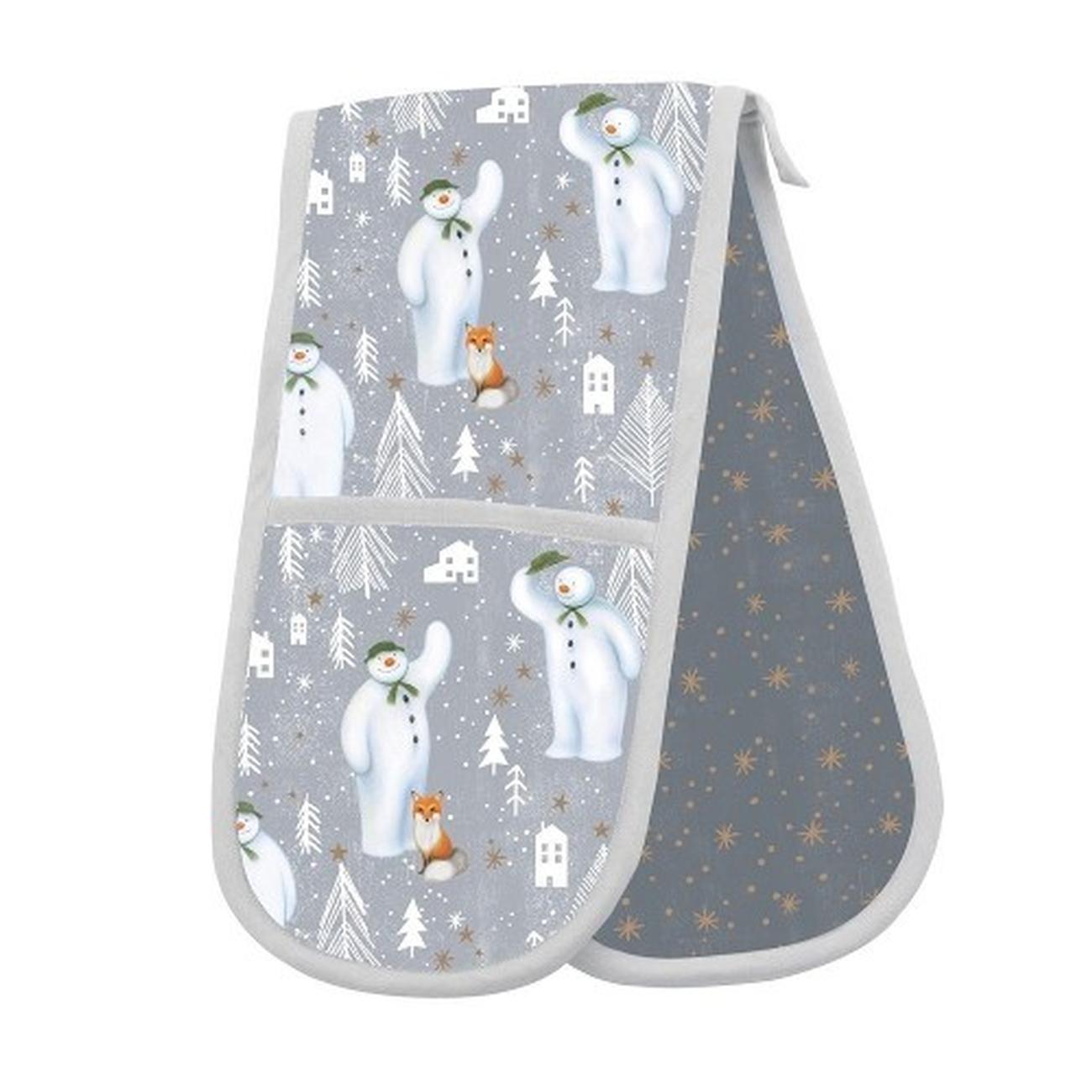edd-the-snowman-alpine-adventure-double-oven-glove - Eddingtons The Snowman Alpine Adventure Double Oven Glove