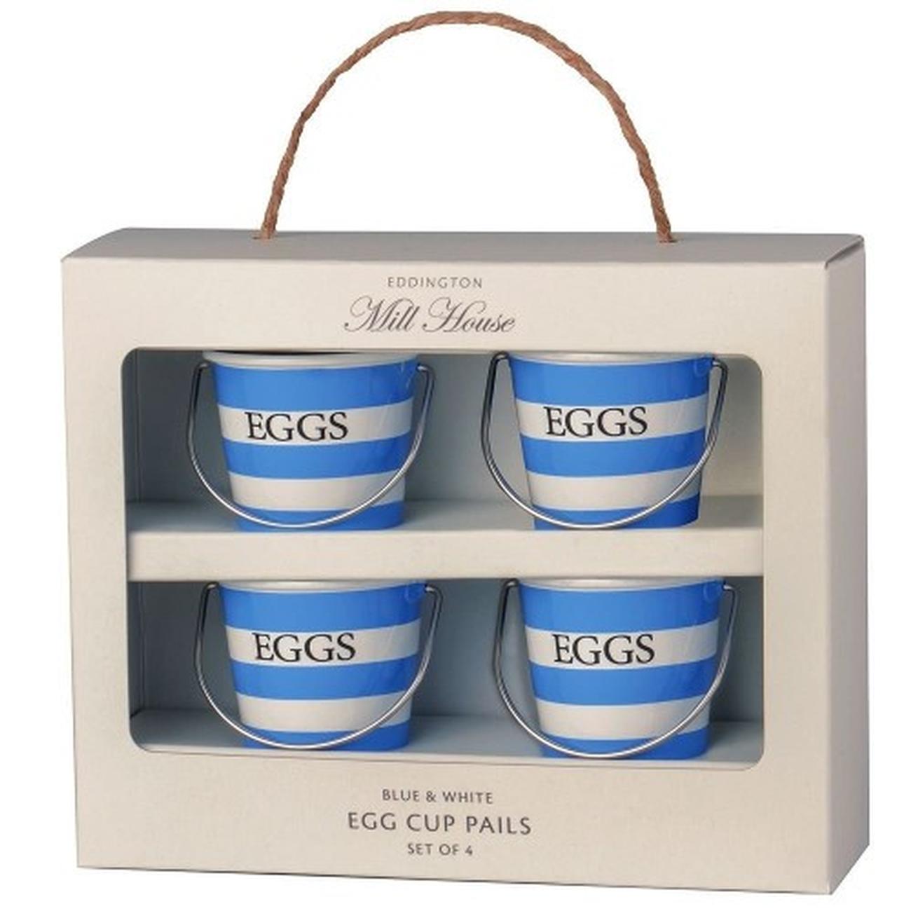 eddington-mill-house-egg-cups-set-of-4-blue-white - Eddington Mill House Egg Cups Set of 4-Blue & White